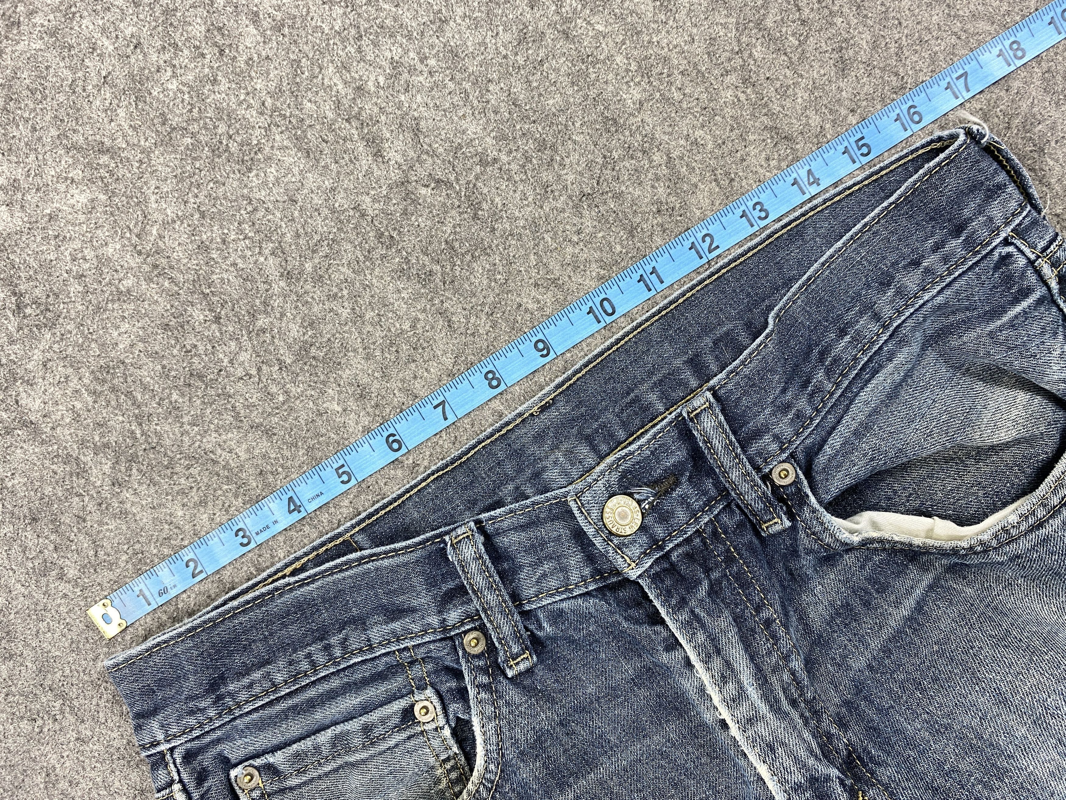 Japanese Brand Faded Blue Levi's 559 Jeans 33x33.5 Denim -JN1408 Size US 33 - 4 Thumbnail