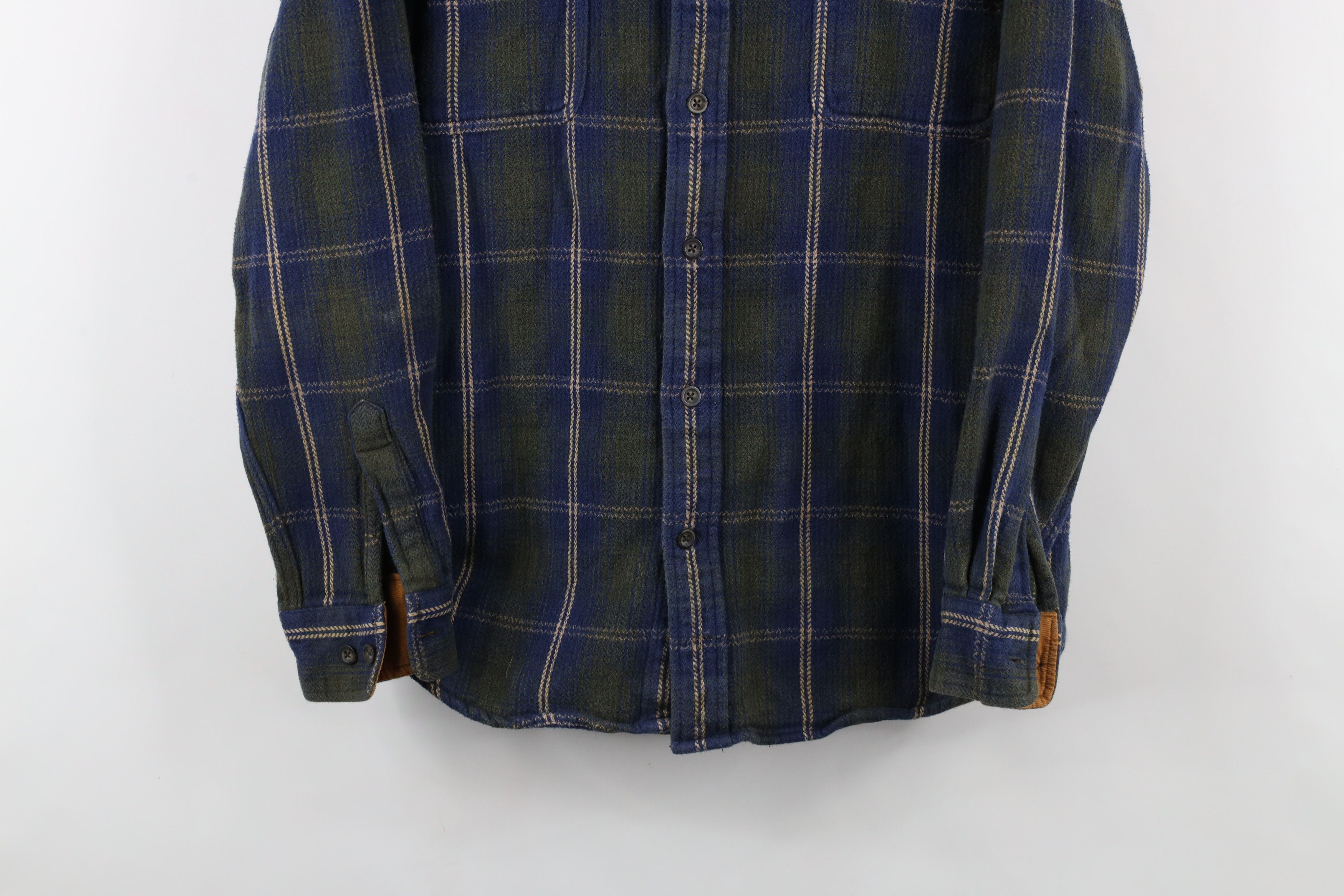 Vintage Vintage 90s Streetwear Heavyweight Button Shirt Plaid Size US L / EU 52-54 / 3 - 3 Thumbnail