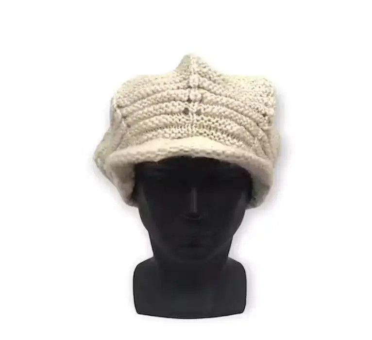 image of Knit Plain Design Hat, Men's