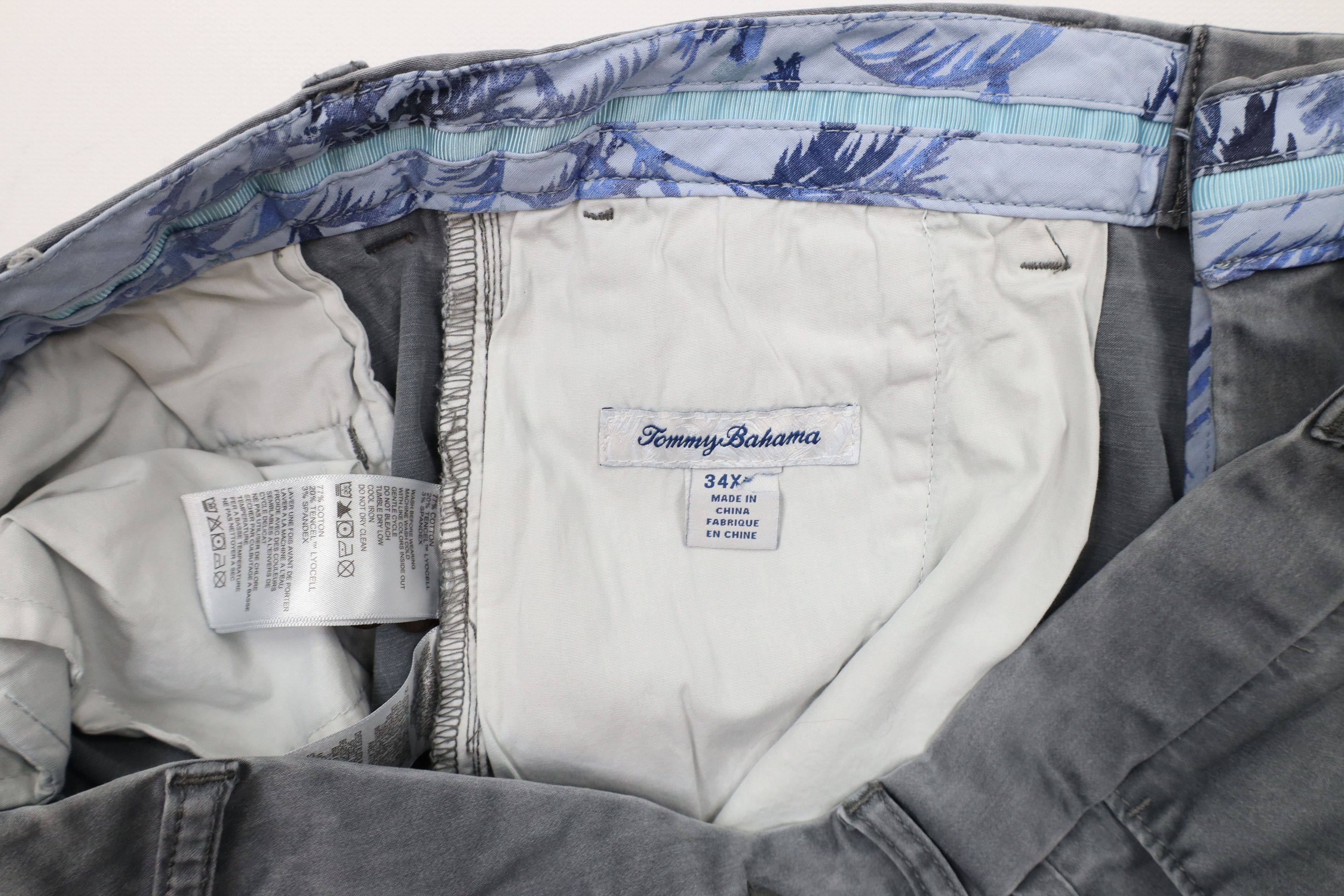 Tommy Bahama × Vintage Tommy Bahama Stonewash Pigment Dye Stretch Chino Pants Gray Size US 34 / EU 50 - 7 Thumbnail