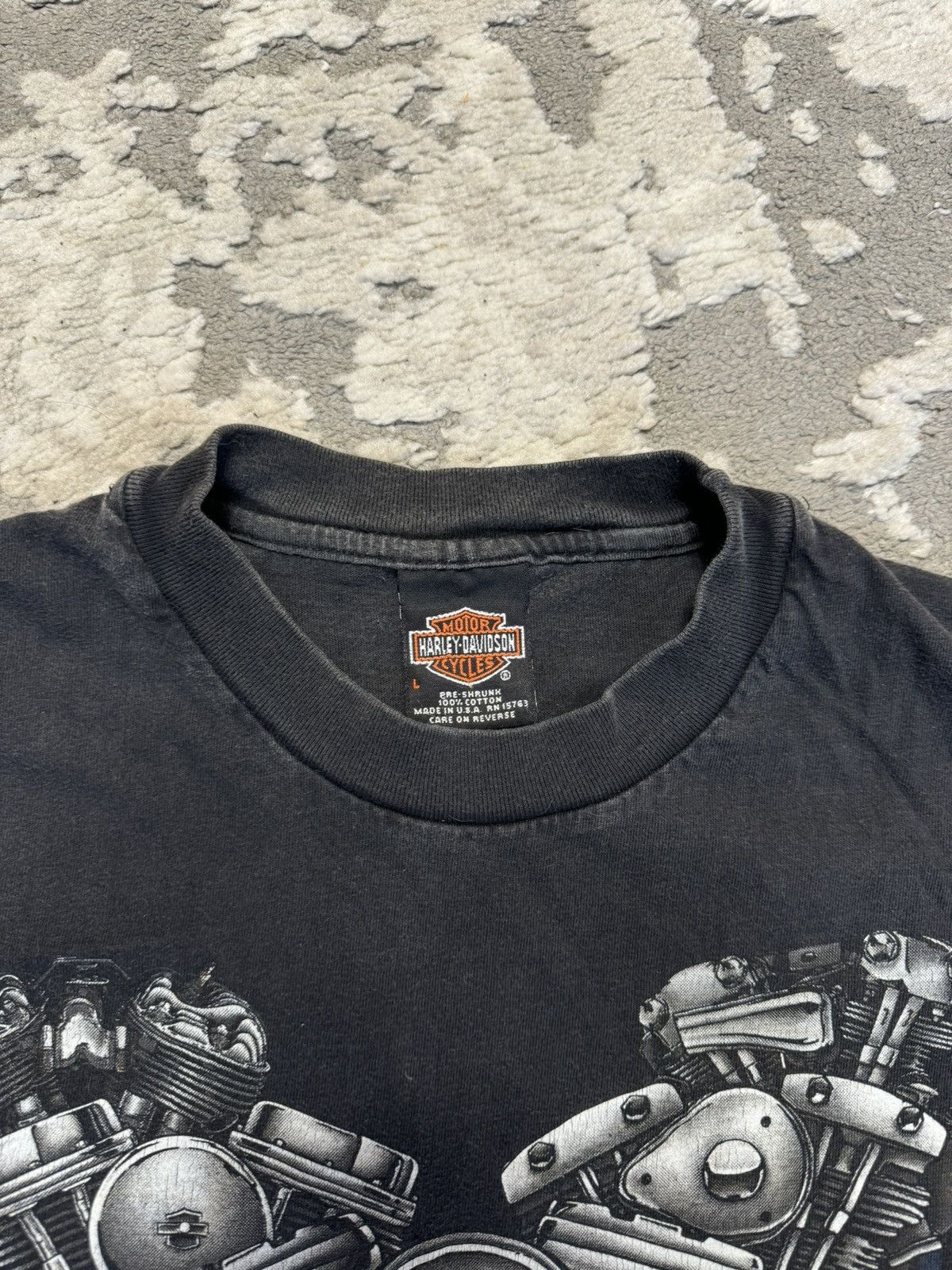Harley Davidson × Vintage Vintage 2000 Harley Davidson Bauer Millett tee England Size US L / EU 52-54 / 3 - 5 Thumbnail