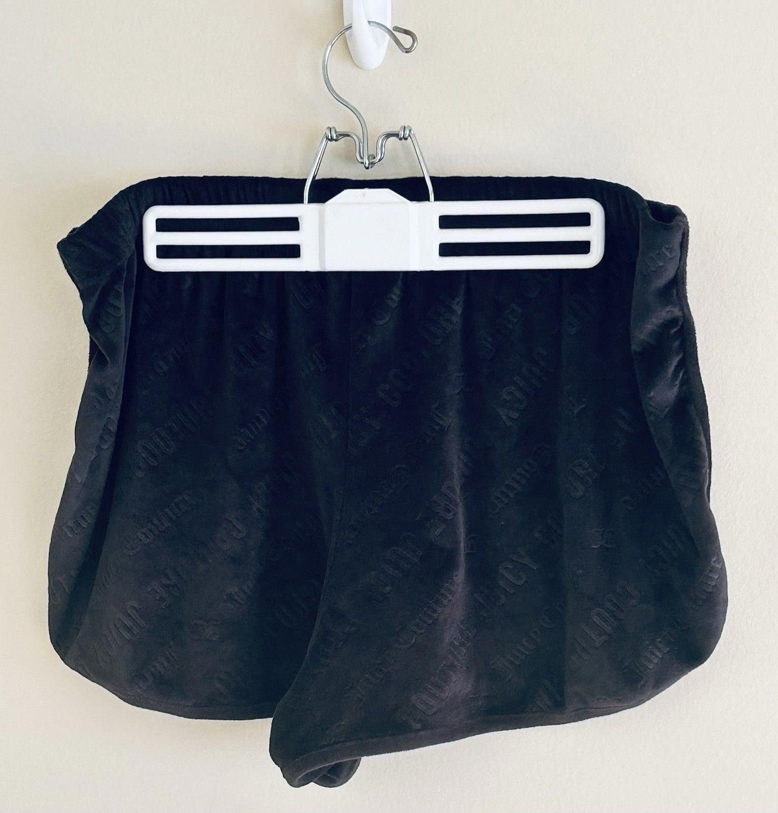 Juicy Couture Jeans Juicy Couture Sz XL Velour Velvet Sleepwear Shorts Black Y2K Size ONE SIZE - 4 Thumbnail