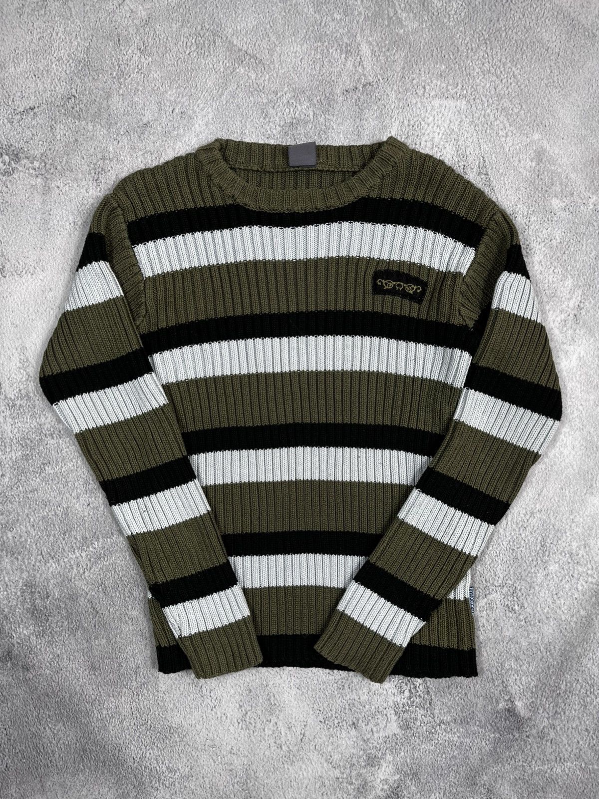 Vintage Vintage Y2K Japanese striped sweater streetwear size S Size S / US 4 / IT 40 - 1 Thumbnail