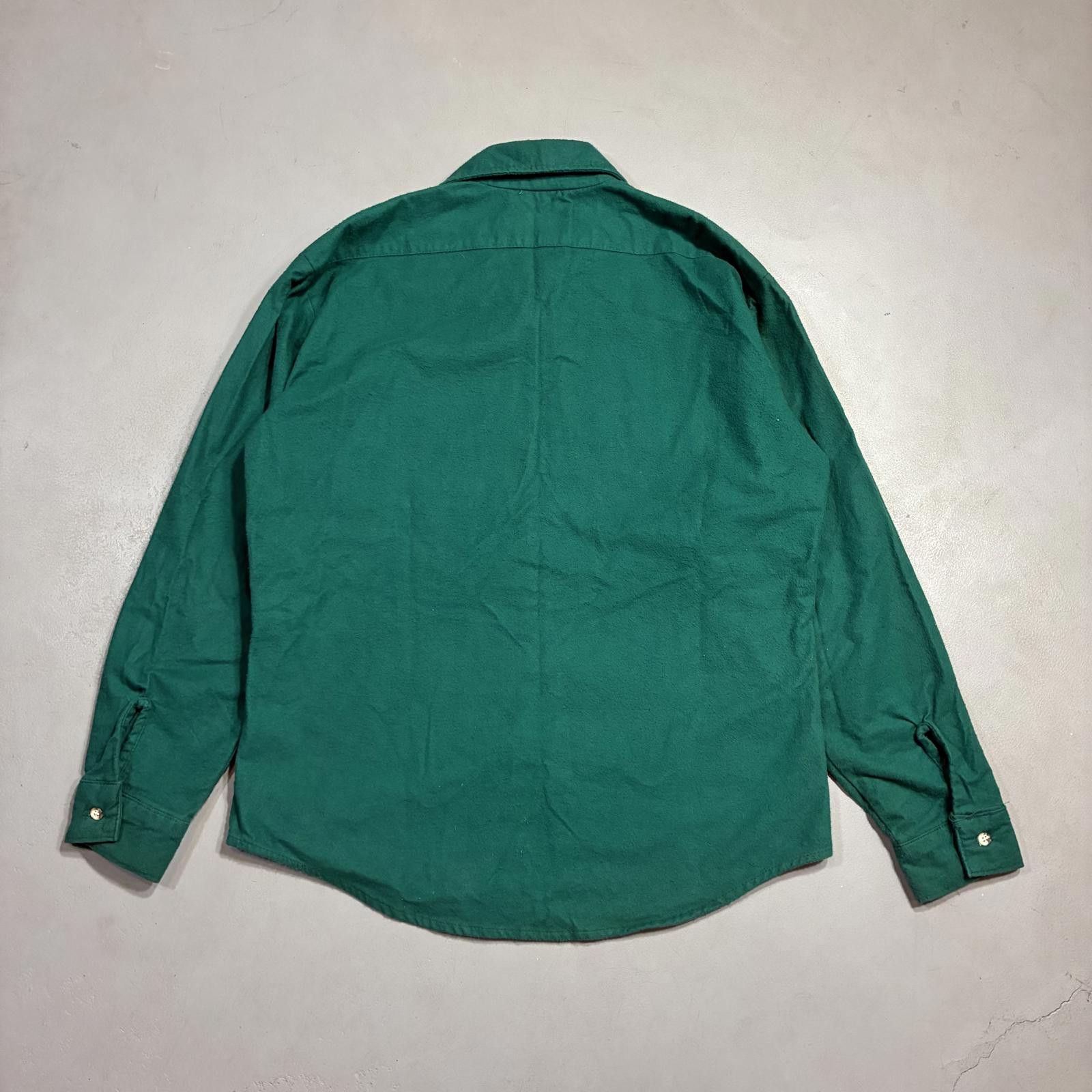 Other Vintage Five Brothers Men's Green Chamois Button Down Shirt Size US L / EU 52-54 / 3 - 5 Thumbnail