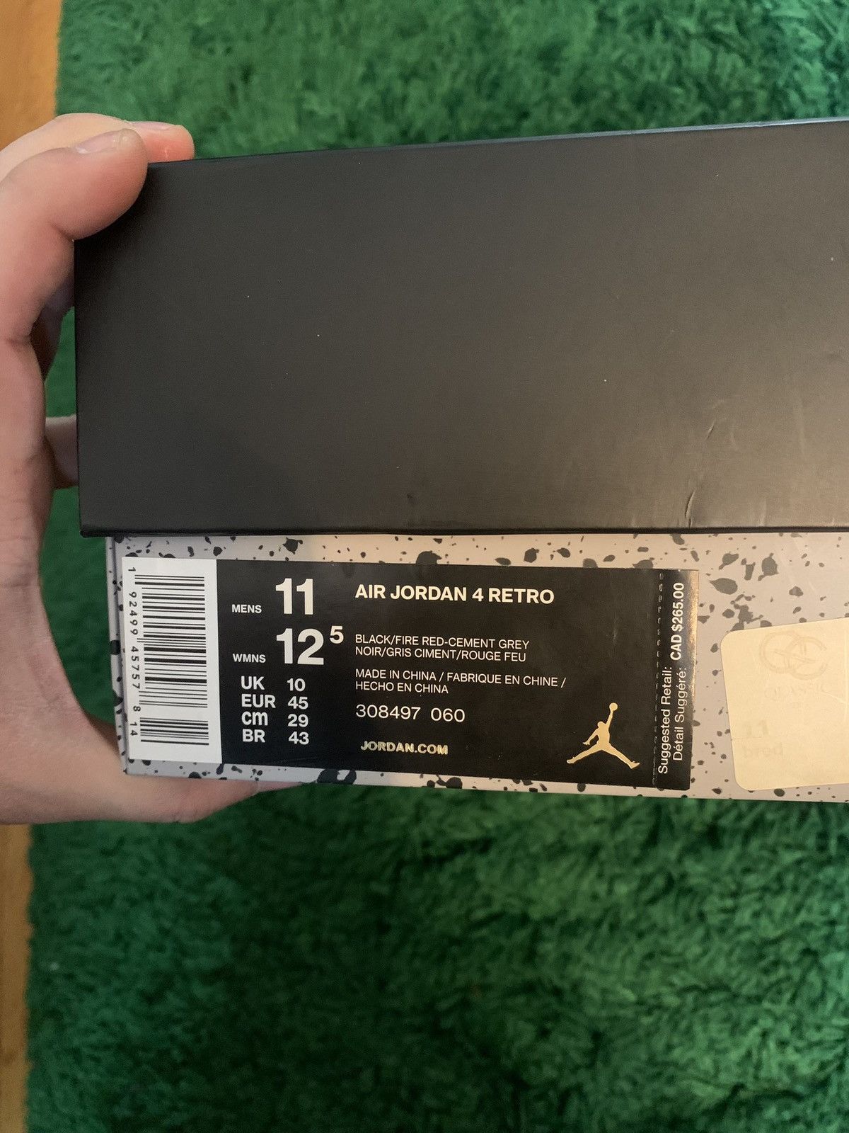 Jordan Brand × Nike Jordan 4 Bred 2019 Size US 11 / EU 44 - 24 Thumbnail