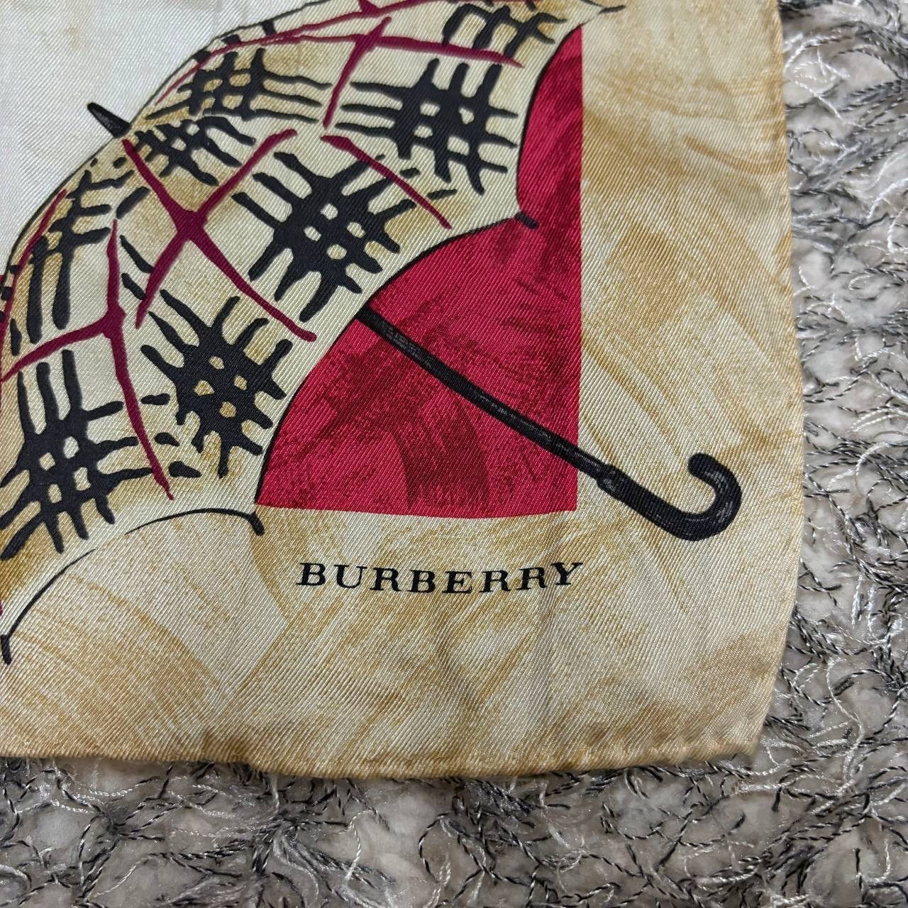 Burberry Burberry Silk Scarf Iconic Check Pattern Neckerchief Size ONE SIZE - 3 Thumbnail