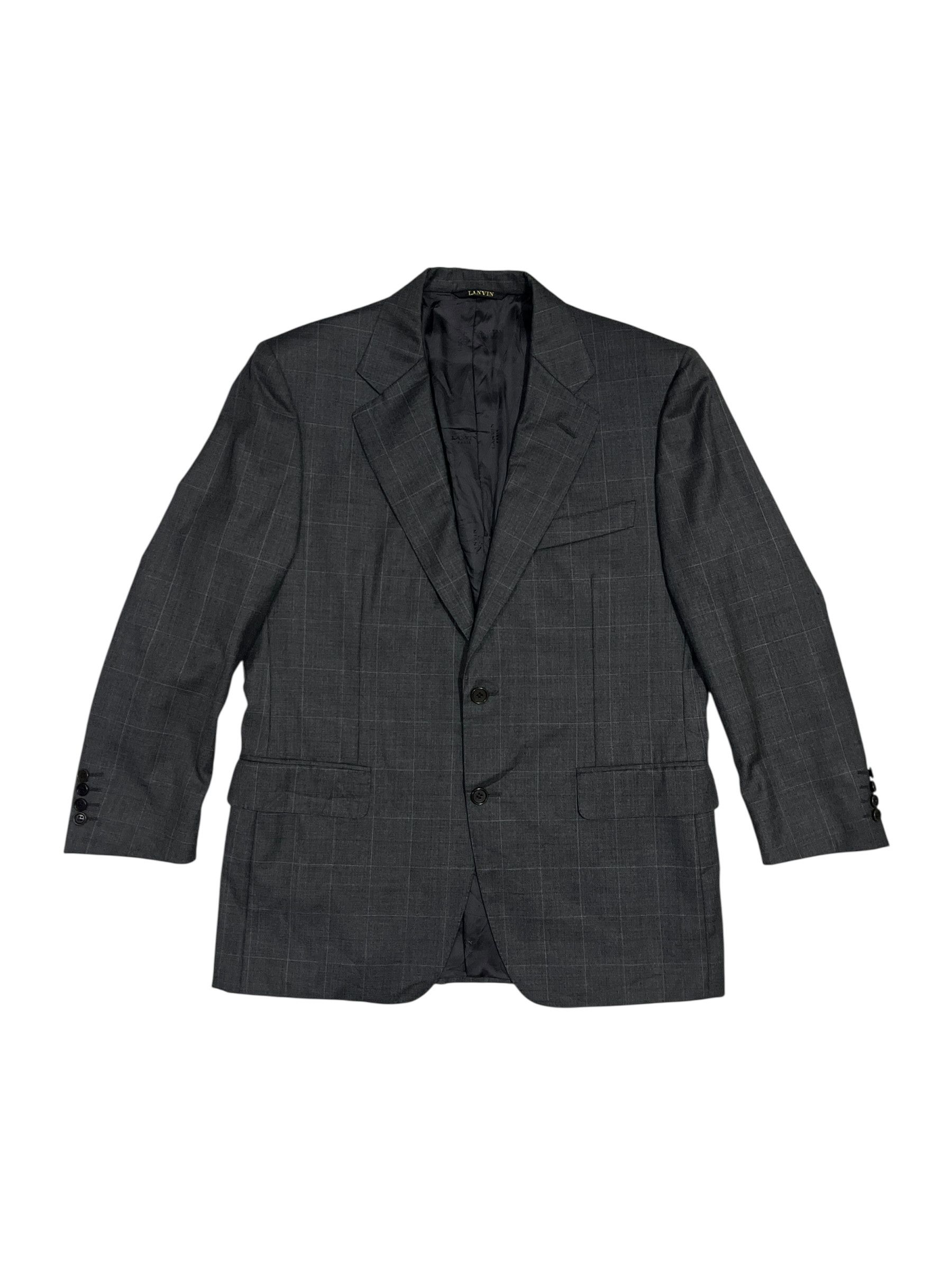 Lanvin Lanvin Paris Made in Italy Plaid Wool Blazer Size 42R - 1 Thumbnail