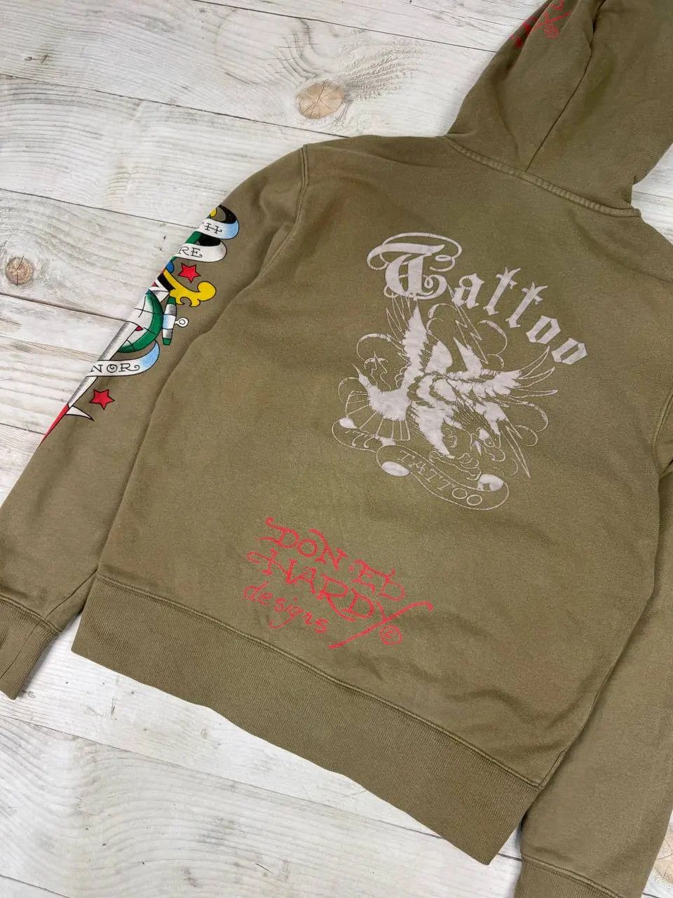 Ed Hardy Vintage Ed Hardy By Christian Audigier Hoodie Tatto Y2K 90s Size US S / EU 44-46 / 1 - 17 Thumbnail