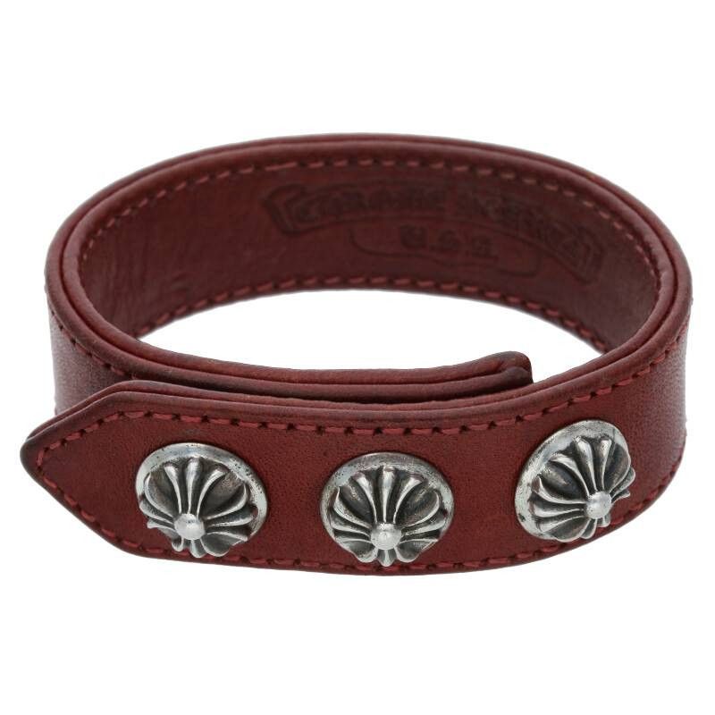 Chrome Hearts Chrome Hearts Cross Leather Bracelet Size ONE SIZE - 1 Thumbnail