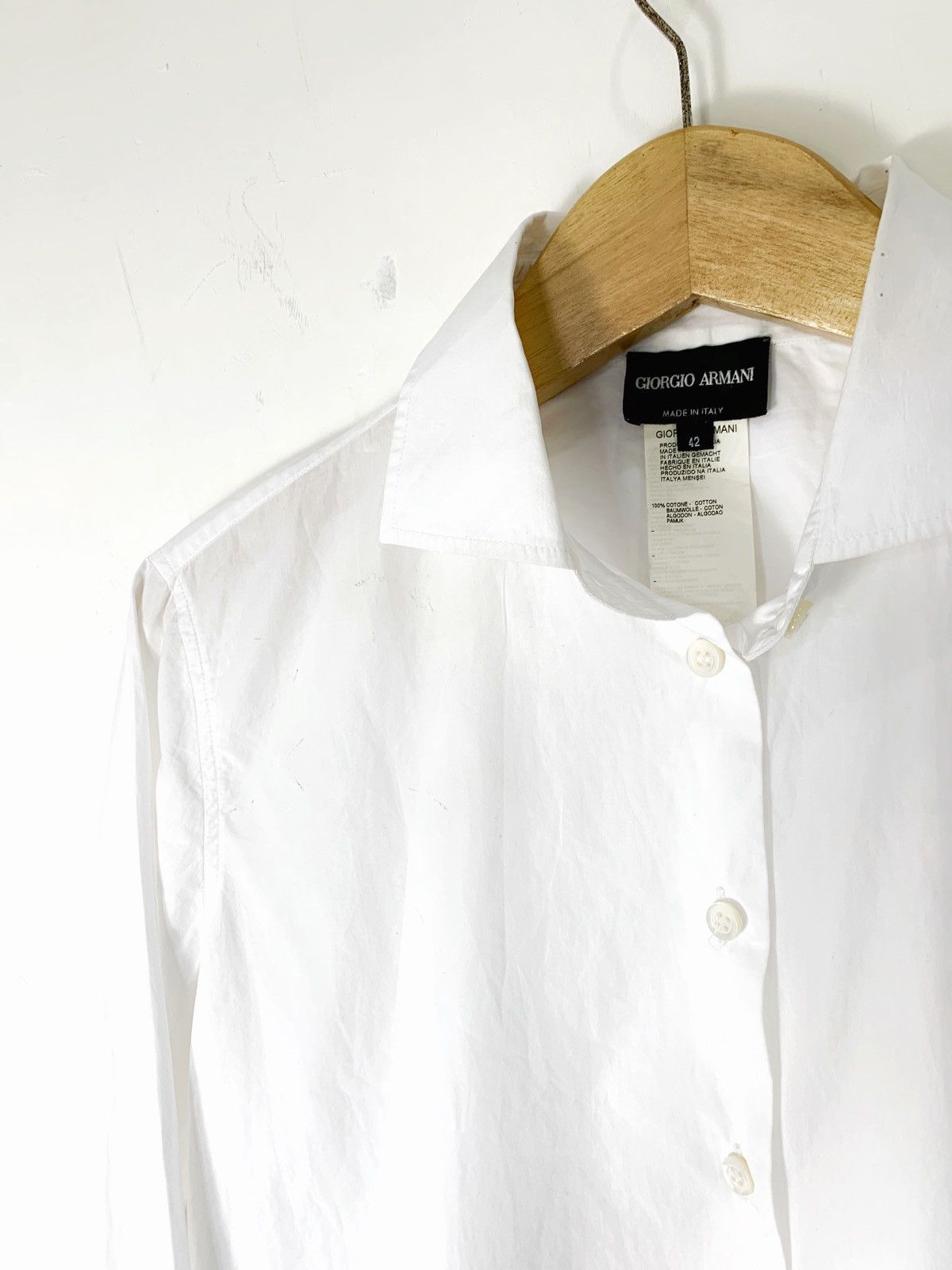 Giorgio Armani Giorgio armani button up shirt Size S / US 4 / IT 40 - 2 Thumbnail
