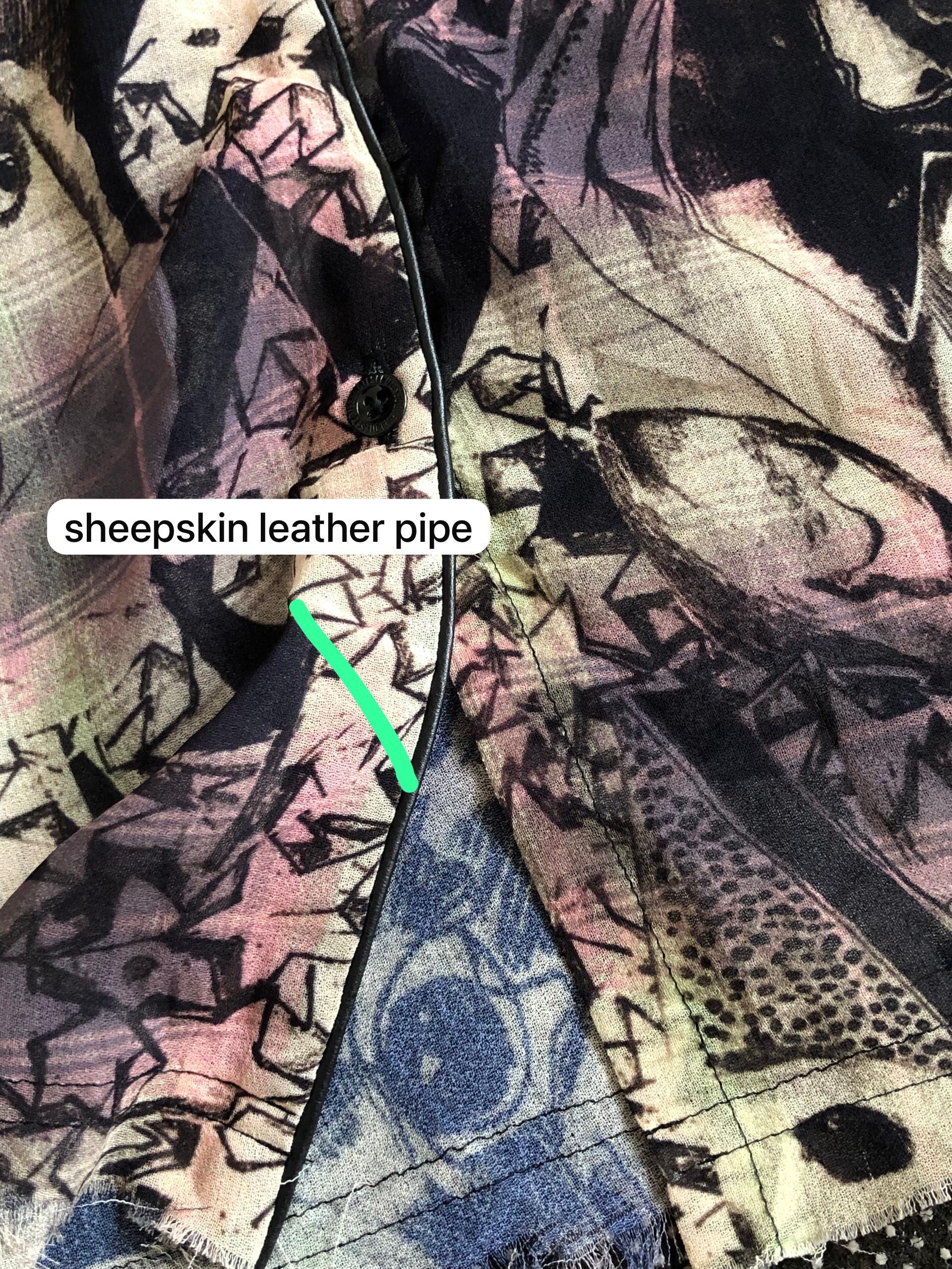 Diesel RARE🔥DIESEL SHEEPSKIN PIPELINE PAPERTHIN HORROR JUNJI ITO Size M / US 6-8 / IT 42-44 - 7 Thumbnail