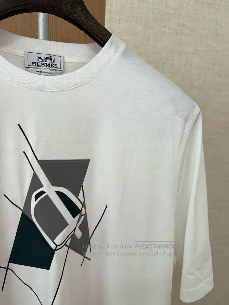 Hermes Hermes Spring/Summer Mens Short Sleeve T-Shirt Size US XL / EU 56 / 4 - 2 Thumbnail
