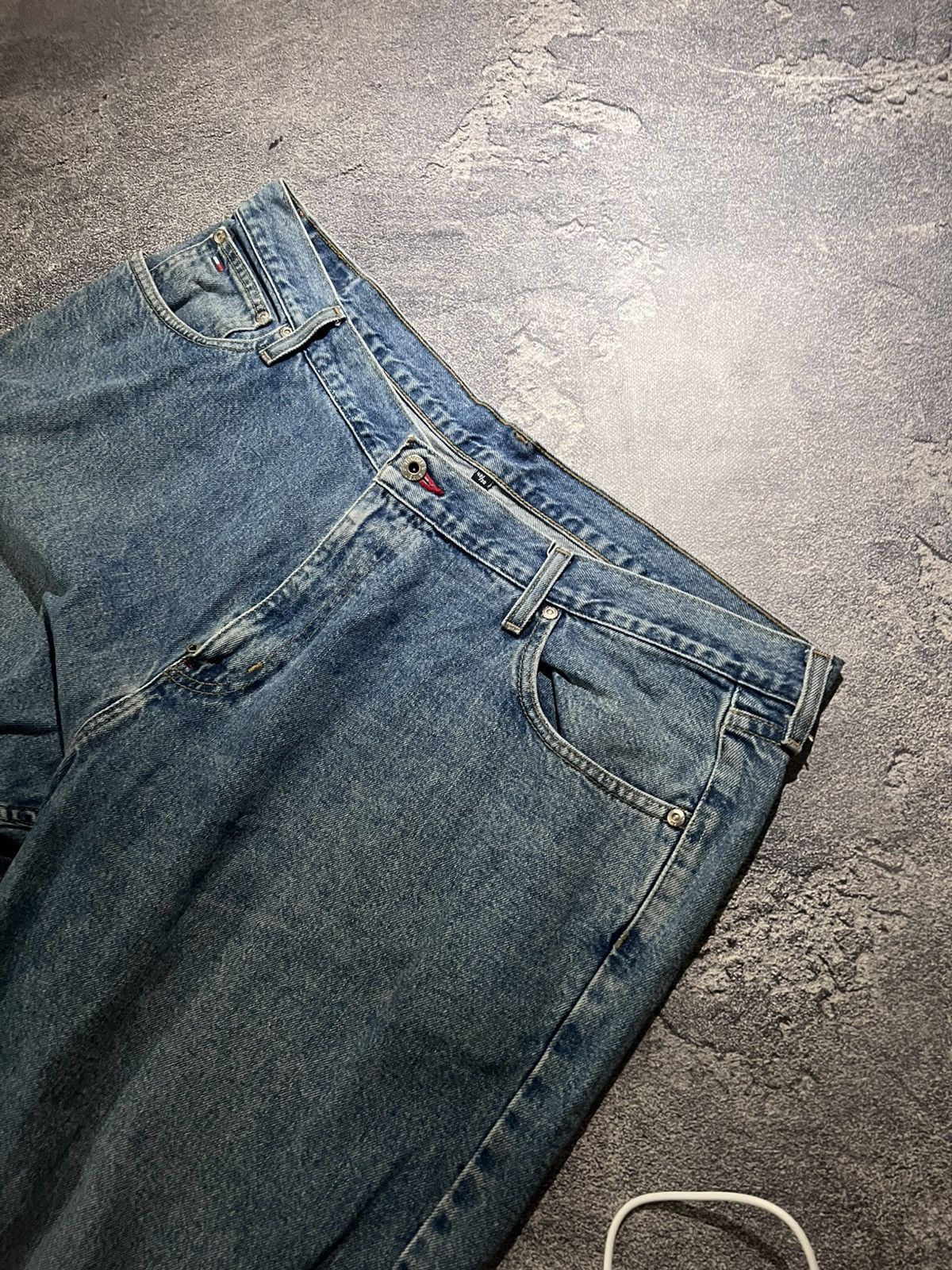 Tommy Hilfiger Faded Tommy Hilfiger Baggy Jean / Distressed Swag Style Size US 42 / EU 58 - 11 Thumbnail