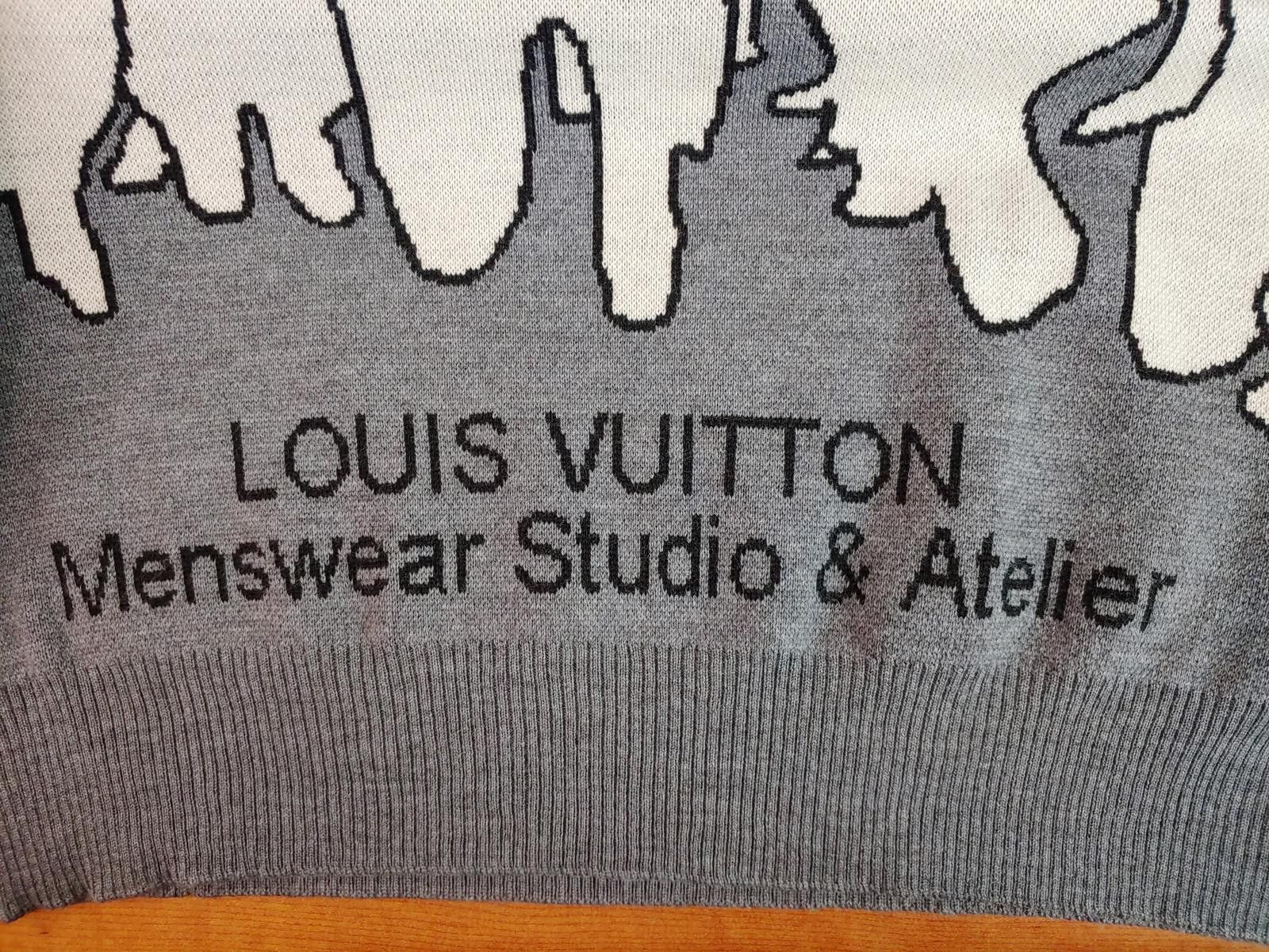 Louis Vuitton Louis Vuitton Menswear Studio & Atelier Sweater in Grey Size US L / EU 52-54 / 3 - 4 Thumbnail