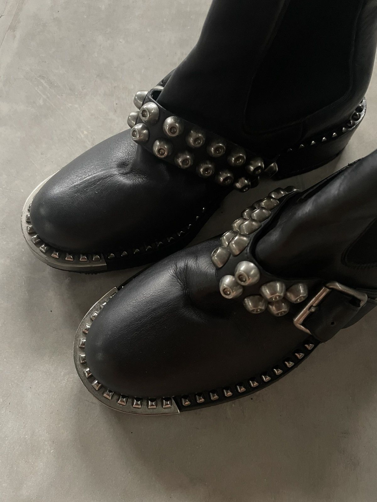 Miu Miu Miu Miu Chelsea Boots Studded Leather Size US 5.5 / IT 35.5 - 5 Thumbnail