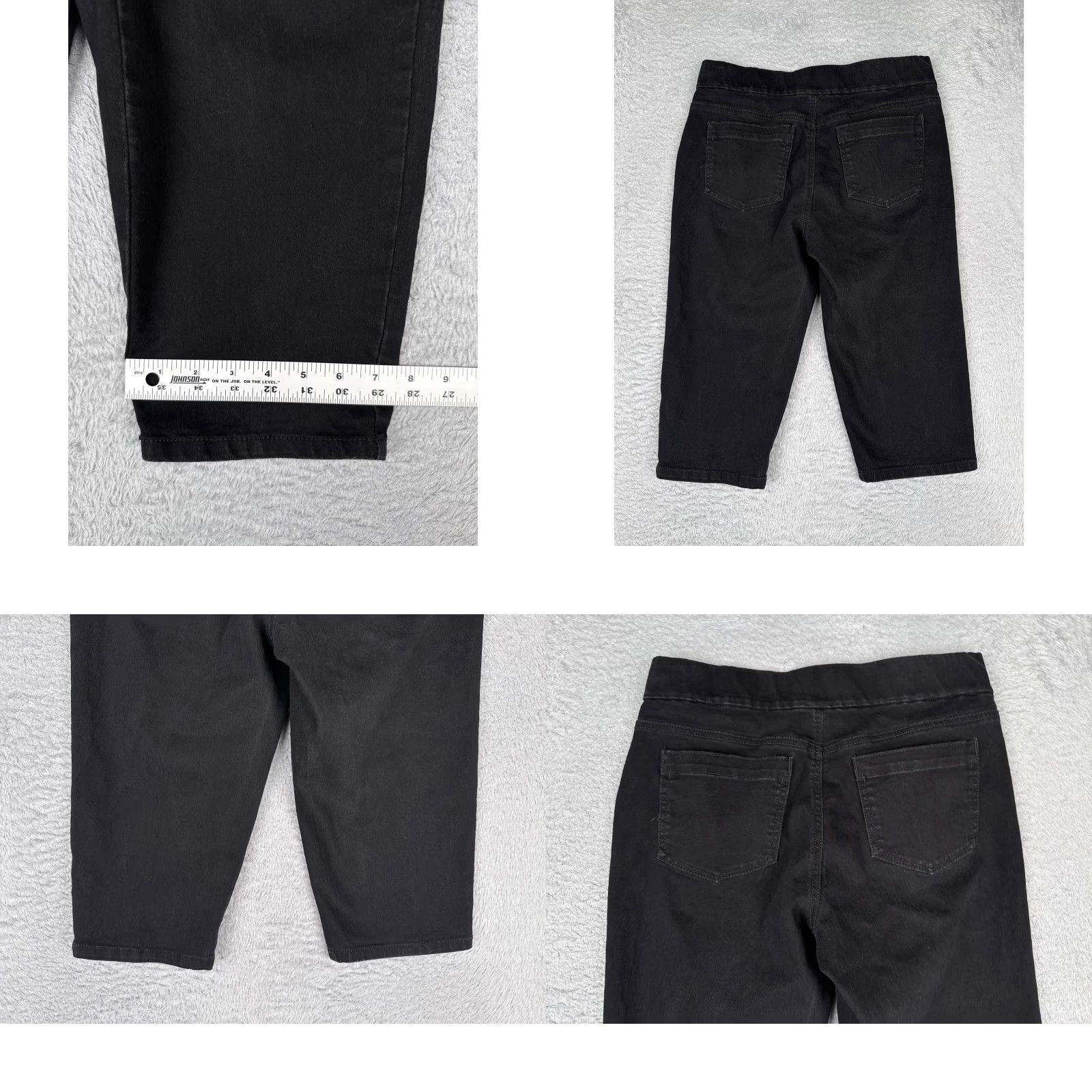 Gloria Vanderbilt Gloria Vanderbilt Jeans Capri Women 8 Black Dark Wash High Rise Stretch Slim 30 Inseam 17 in 5-Pocket Denim Capris City Vintage: No Womens Size 30" / US 8 / IT 44 - 9 Thumbnail