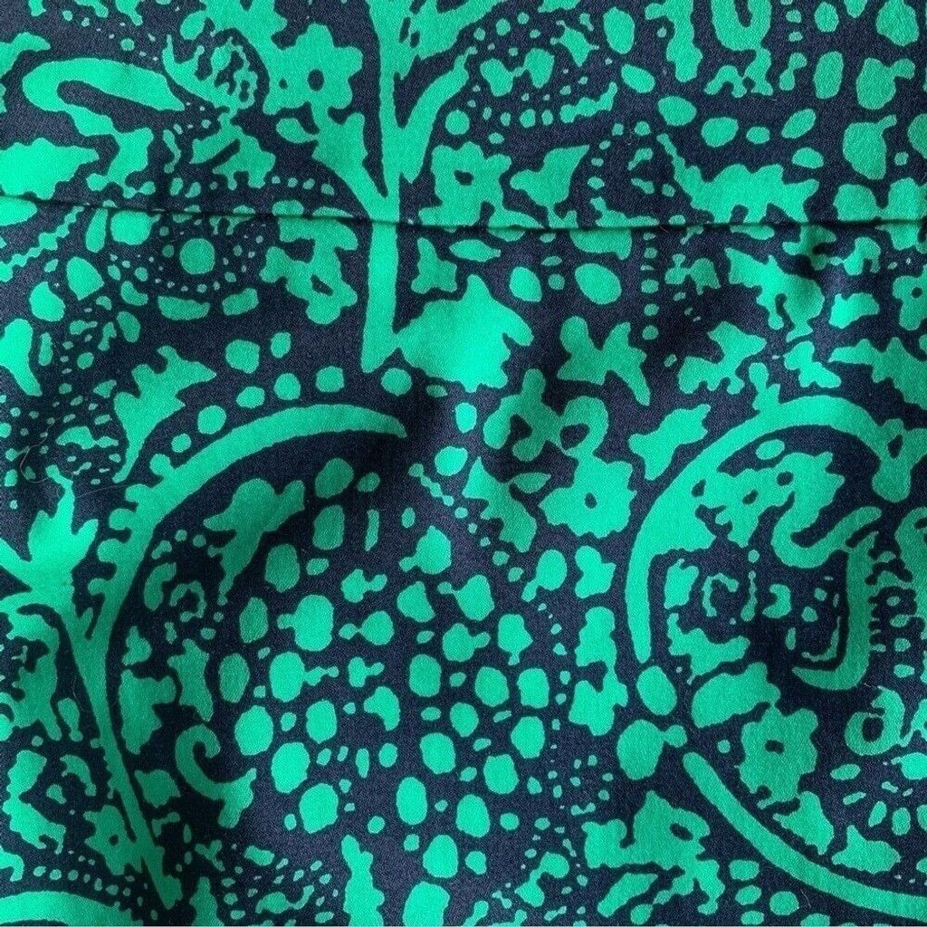 Ann Taylor Ann Taylor Factory Green Patterned Mini Pencil Skirt Size 4 Size 27" / US 4 / IT 40 - 3 Thumbnail