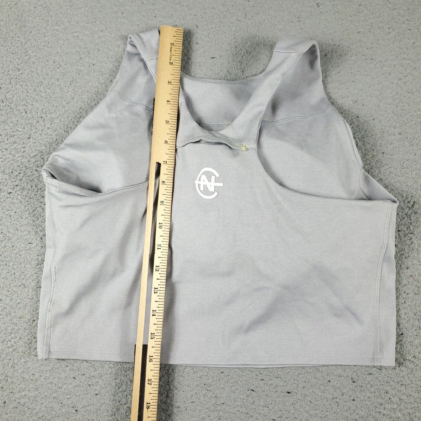 Nautica Nautica Sports Bra Womens Size Large Gray Crop Training Outdoors Size ONE SIZE - 3 Thumbnail