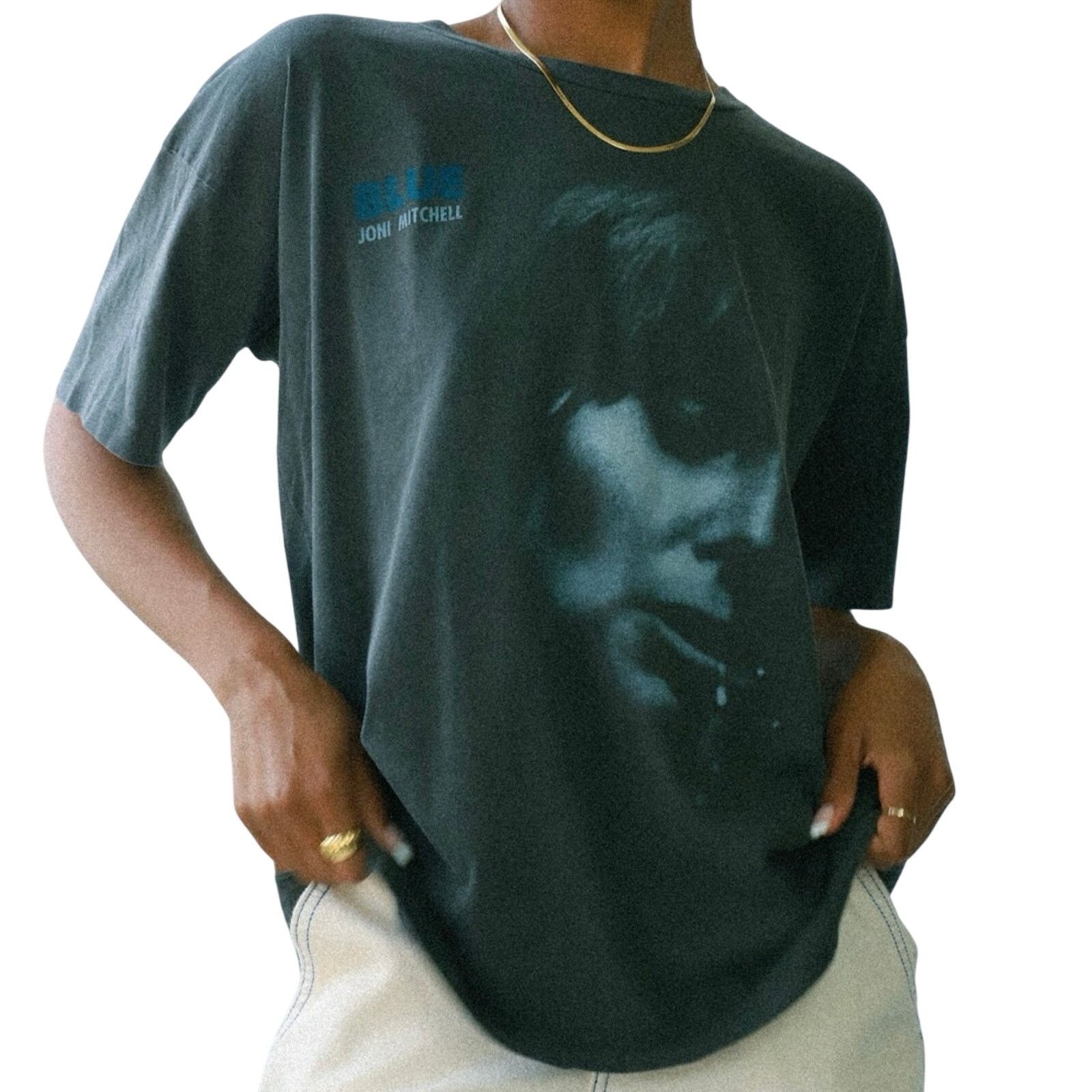 Daydreamer DAYDREAMER Joni Mitchell Blue Merch Tee Size M New with Tag Size M / US 6-8 / IT 42-44 - 7 Thumbnail