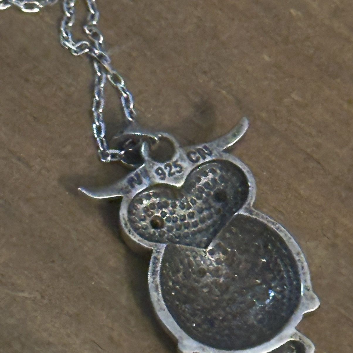 Other 925 Sterling silver owl pendant necklace Size ONE SIZE - 5 Thumbnail