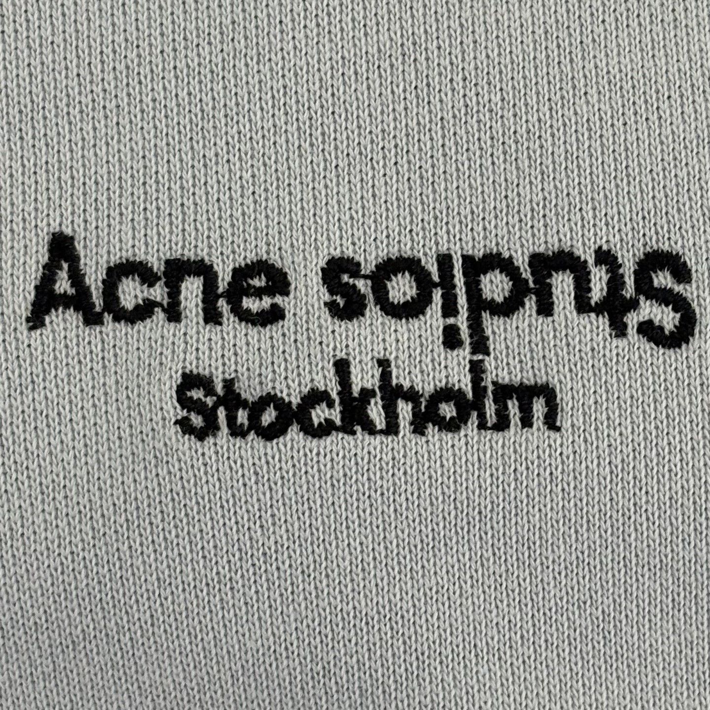 Other Acne Studios Haze-blue letter embroidered washable hoodie| Size US M / EU 48-50 / 2 - 6 Thumbnail