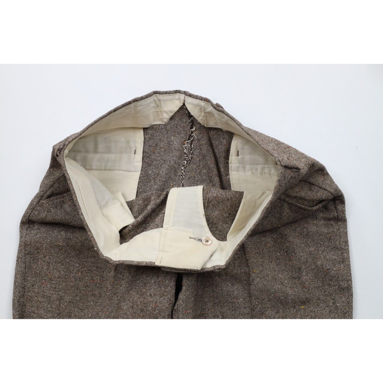 Vintage Vintage 70s Streetwear Rainbow Fleck Wool Tweed Suit Size 42R - 15 Thumbnail