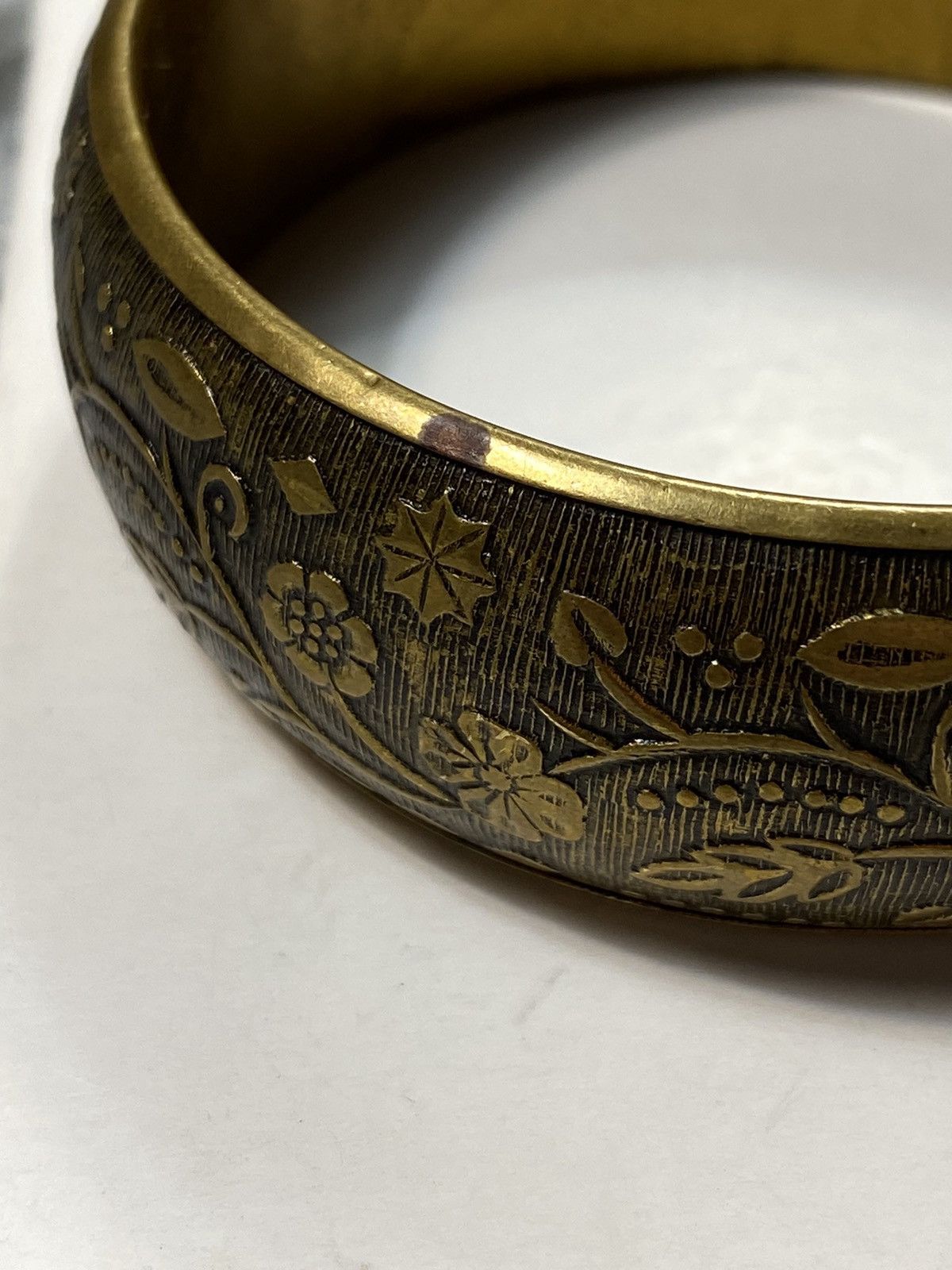 Jewelry Ornate Vintage Brass Cuff Bracelet | Japanese Brand Size ONE SIZE - 15 Thumbnail