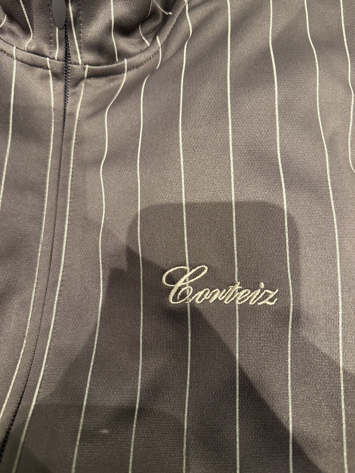 Corteiz Corteiz Pinstripe Track Jacket (Large/Brown) Size US L / EU 52-54 / 3 - 7 Thumbnail