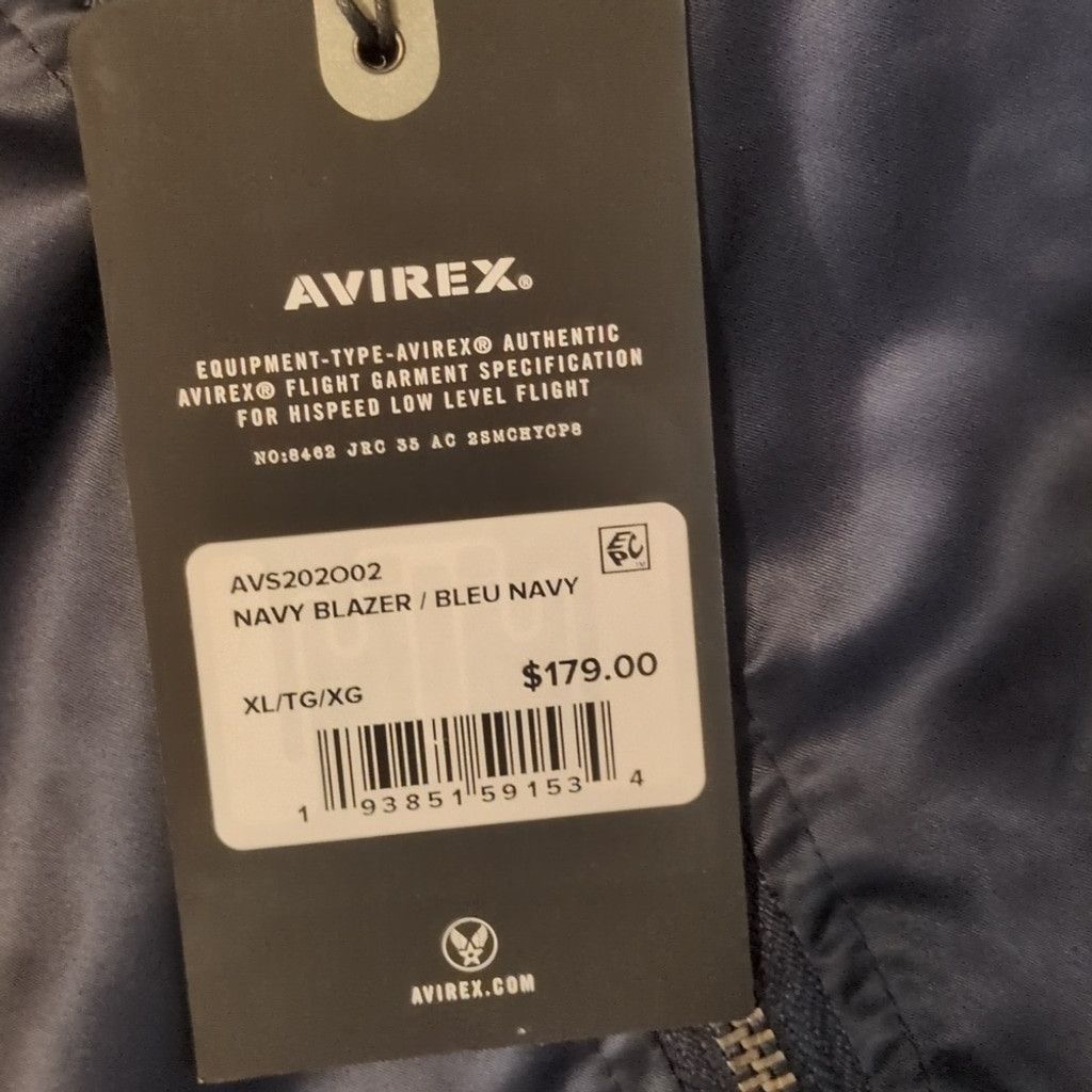 Avirex Avirex navy blazer lightweight bomber jacket size XL Size US XL / EU 56 / 4 - 4 Thumbnail