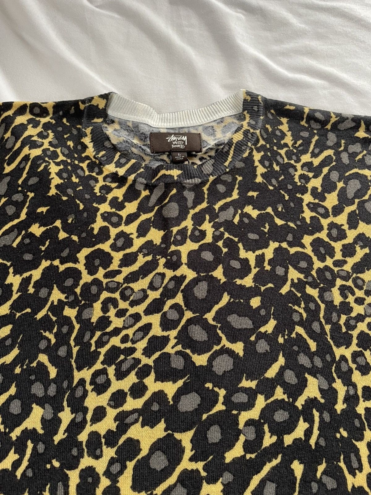 Stussy × Wales Bonner Stussy x Wales Bonner Leopard Sweater - FW25 Size US L / EU 52-54 / 3 - 7 Thumbnail