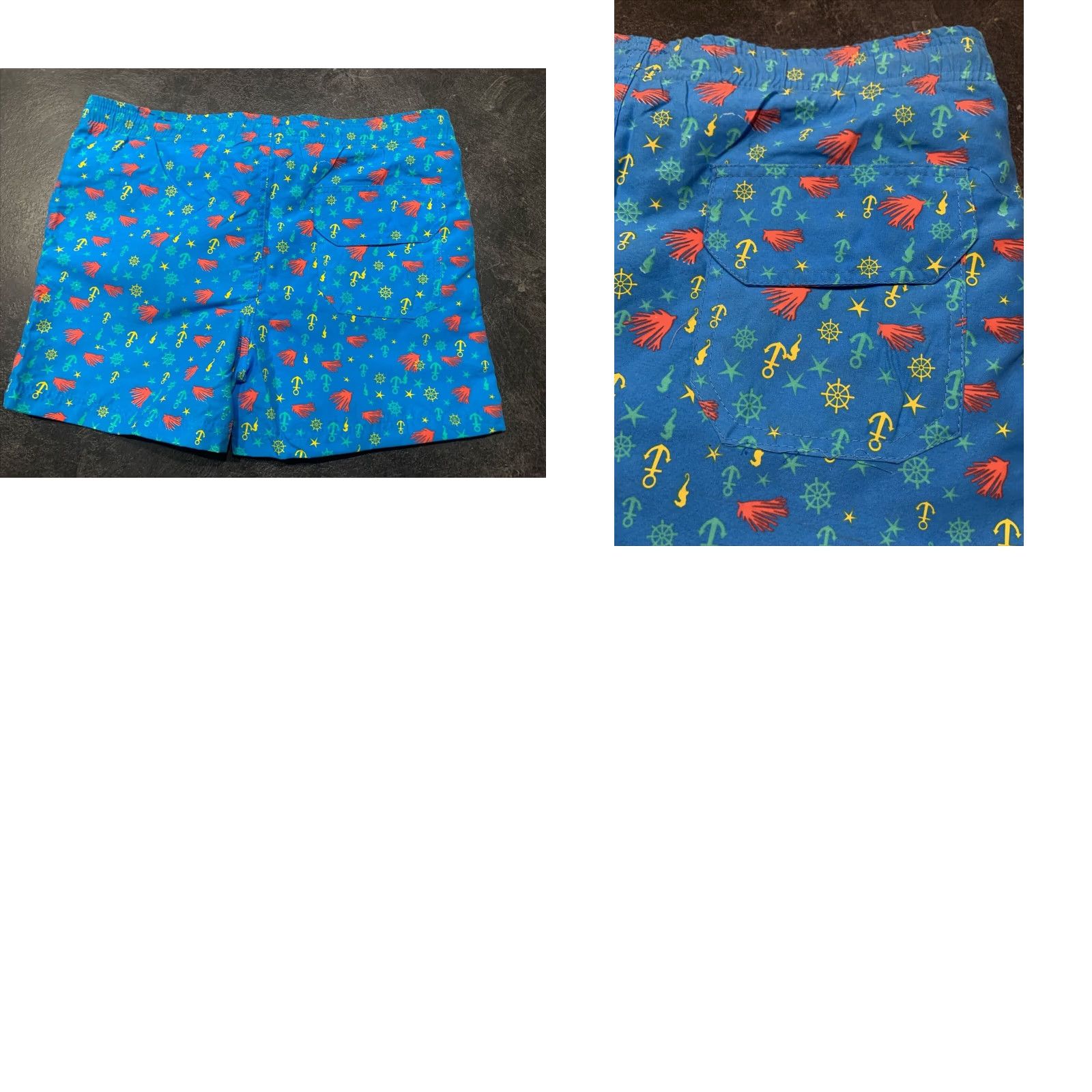 Vintage K. Bola Swim Trunks Large Men’s Blue Regular Bottom Beachwear 60s Size US 33 - 8 Thumbnail