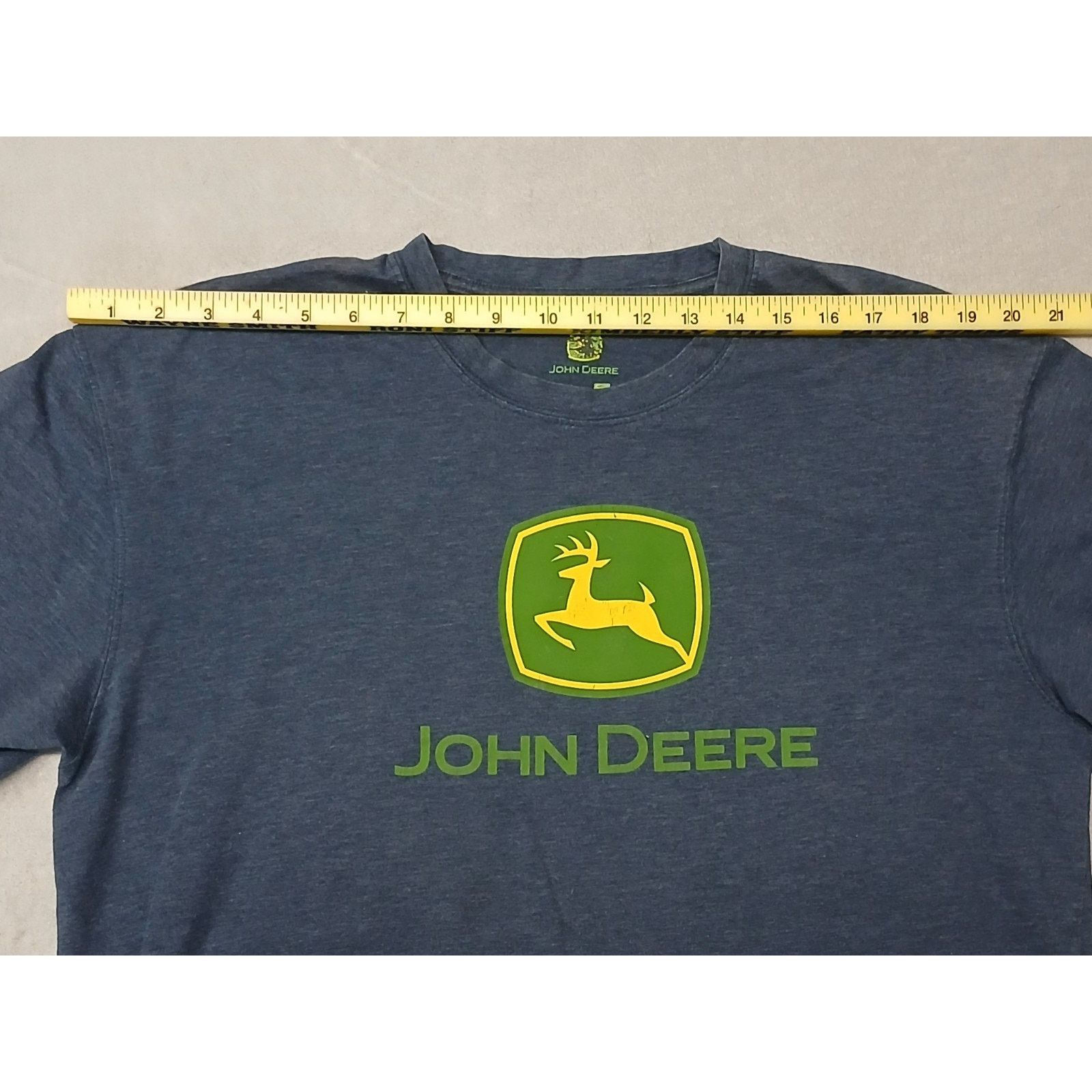 John Deere John Deere (XL) Gray Cotton Short Sleeve T-shirt Size US XL / EU 56 / 4 - 5 Thumbnail