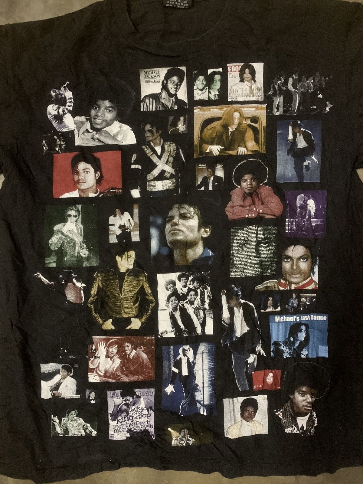 Band Tees Micheal Jackson 1958-2009 Full Print Bootleg Tee Size US M / EU 48-50 / 2 - 3 Thumbnail