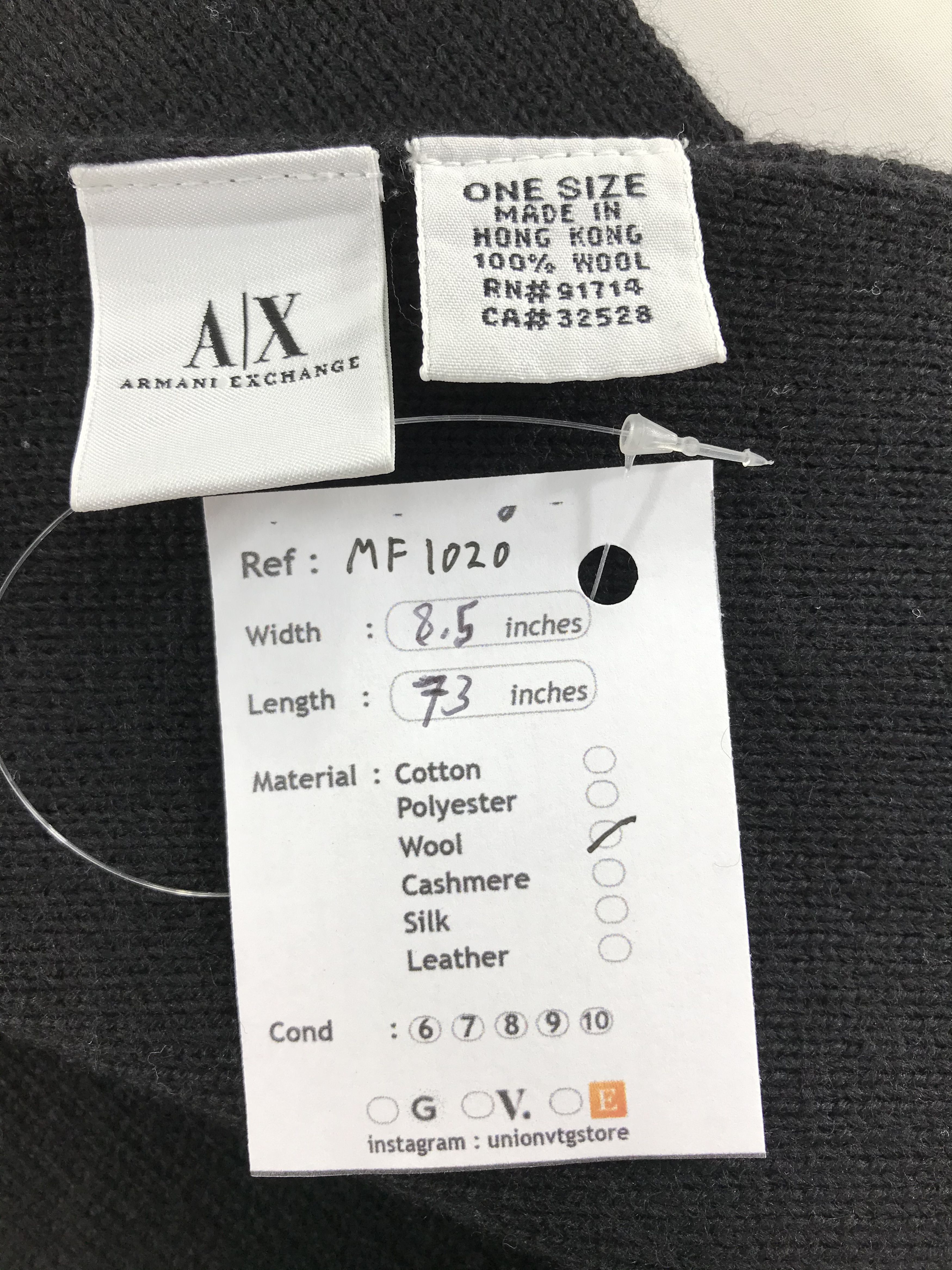 Armani Exchange Vintage Armani Exchange Scarf/Muffler/Neckwear MF1020 Size ONE SIZE - 4 Thumbnail
