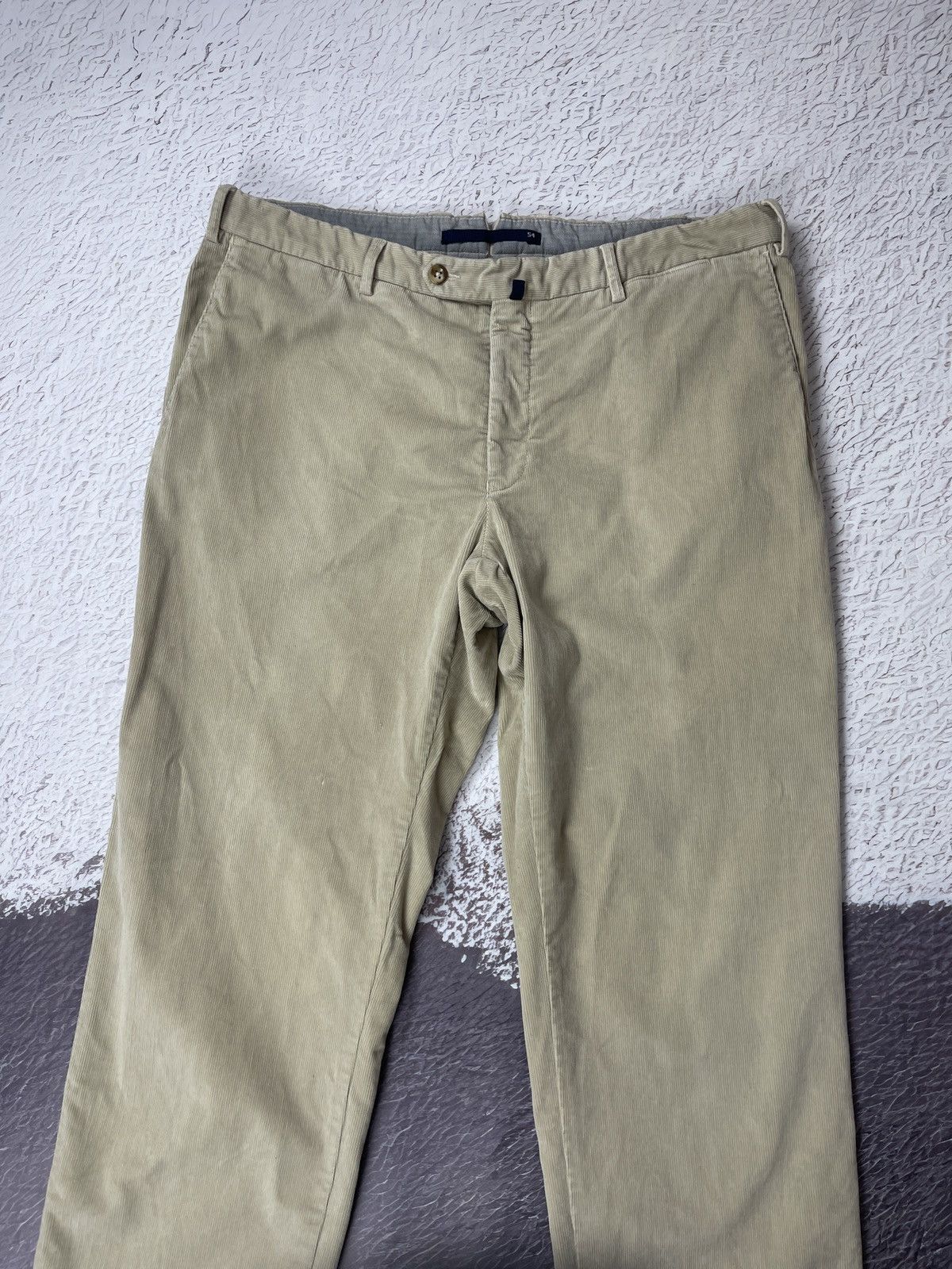 Incotex Incotex Venezia High comfort Flexcord beige corduroy pants Size US 38 / EU 54 - 6 Thumbnail