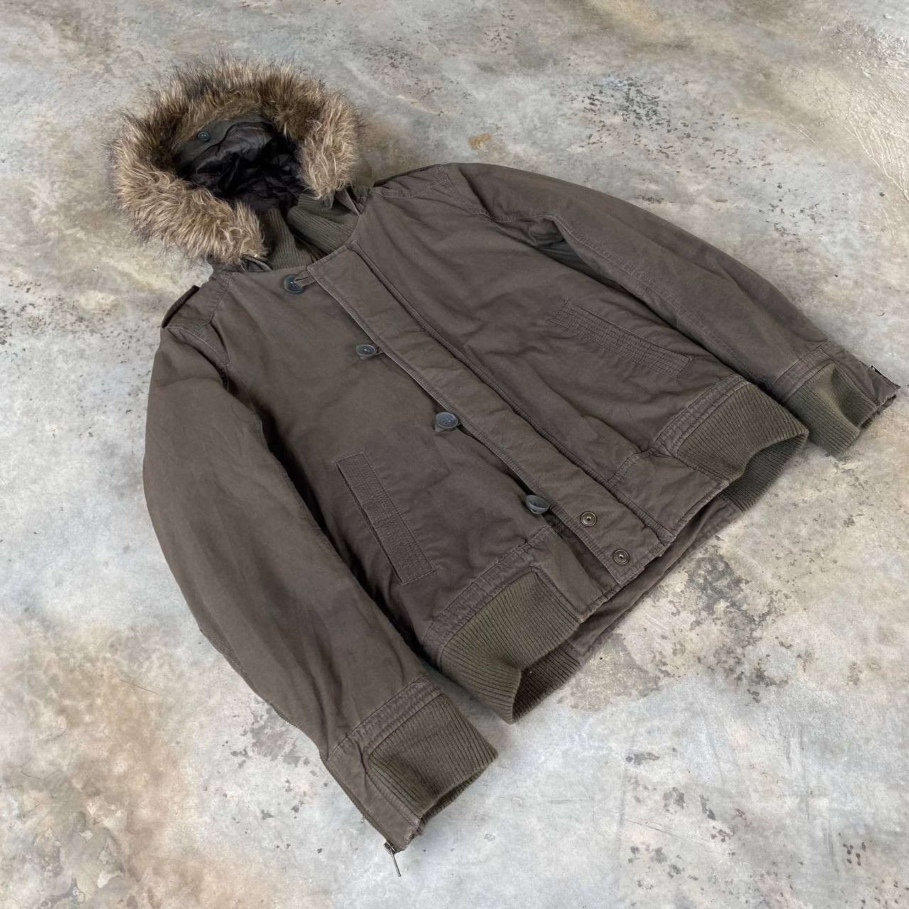 Dickies VINTAGE DICKIES COLD JACKET FUR HOODIE MILITARY GREEN Size US M / EU 48-50 / 2 - 2 Thumbnail