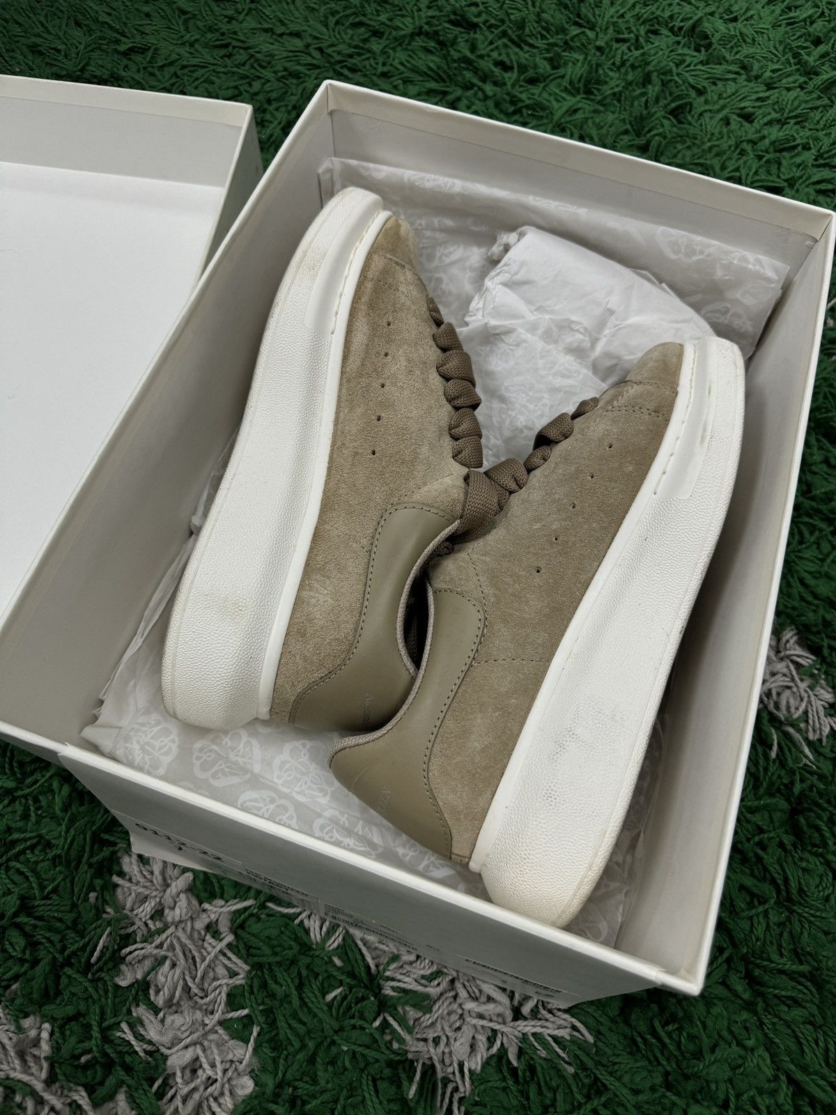 image of Alexander Mcqueen Sneaker Tan Suede Size 37 (Us 4), Women's