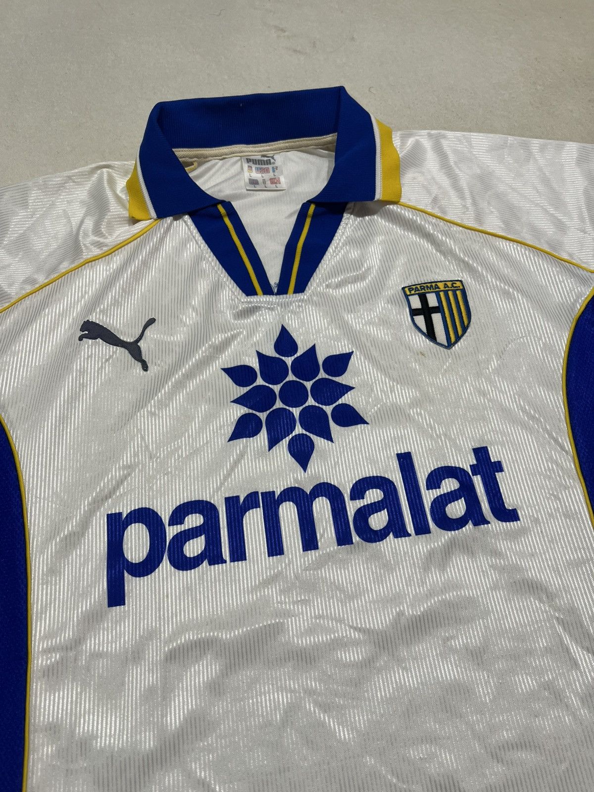 Puma Parma 1997-98 Puma Home Jersey Size US L / EU 52-54 / 3 - 3 Thumbnail