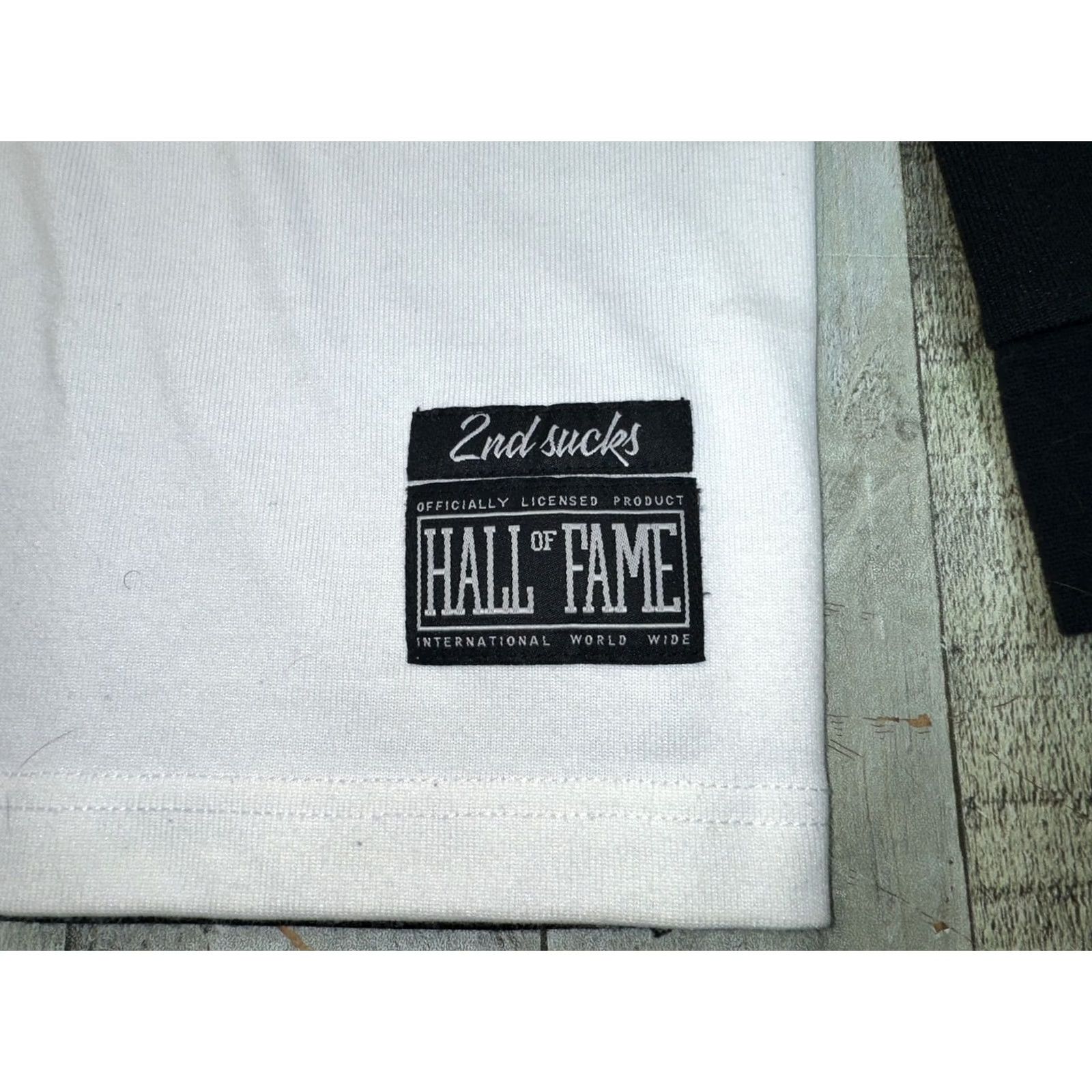 Vintage VINTAGE Men’s Hall of Fame 2nd Sucks Long Sleeve XL Black T-Shirt Mens XL Long Sleeve Fame Brand Shirt Size US XL / EU 56 / 4 - 2 Thumbnail