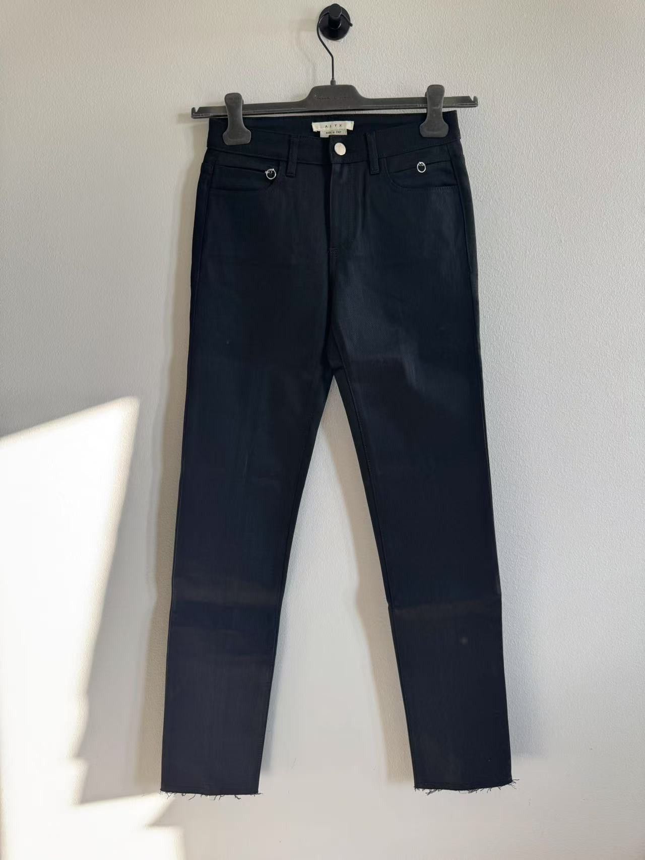 1017 ALYX 9SM Alyx Zip Slim Jean Black Size 26 Size 26" / US 2 / IT 38 - 3 Thumbnail