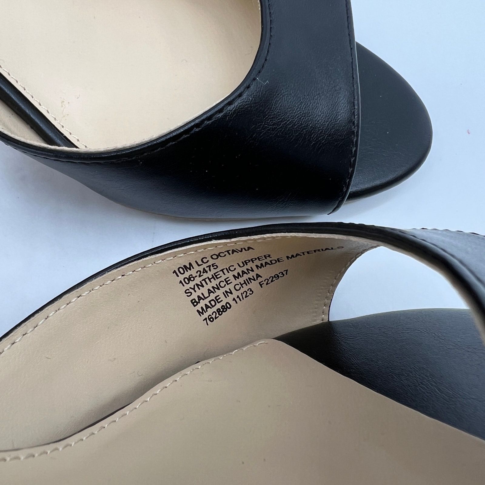 Other Liz Claiborne Womens Octavia Wedge Sandals Black Size 10M Size US 10 / IT 40 - 5 Thumbnail