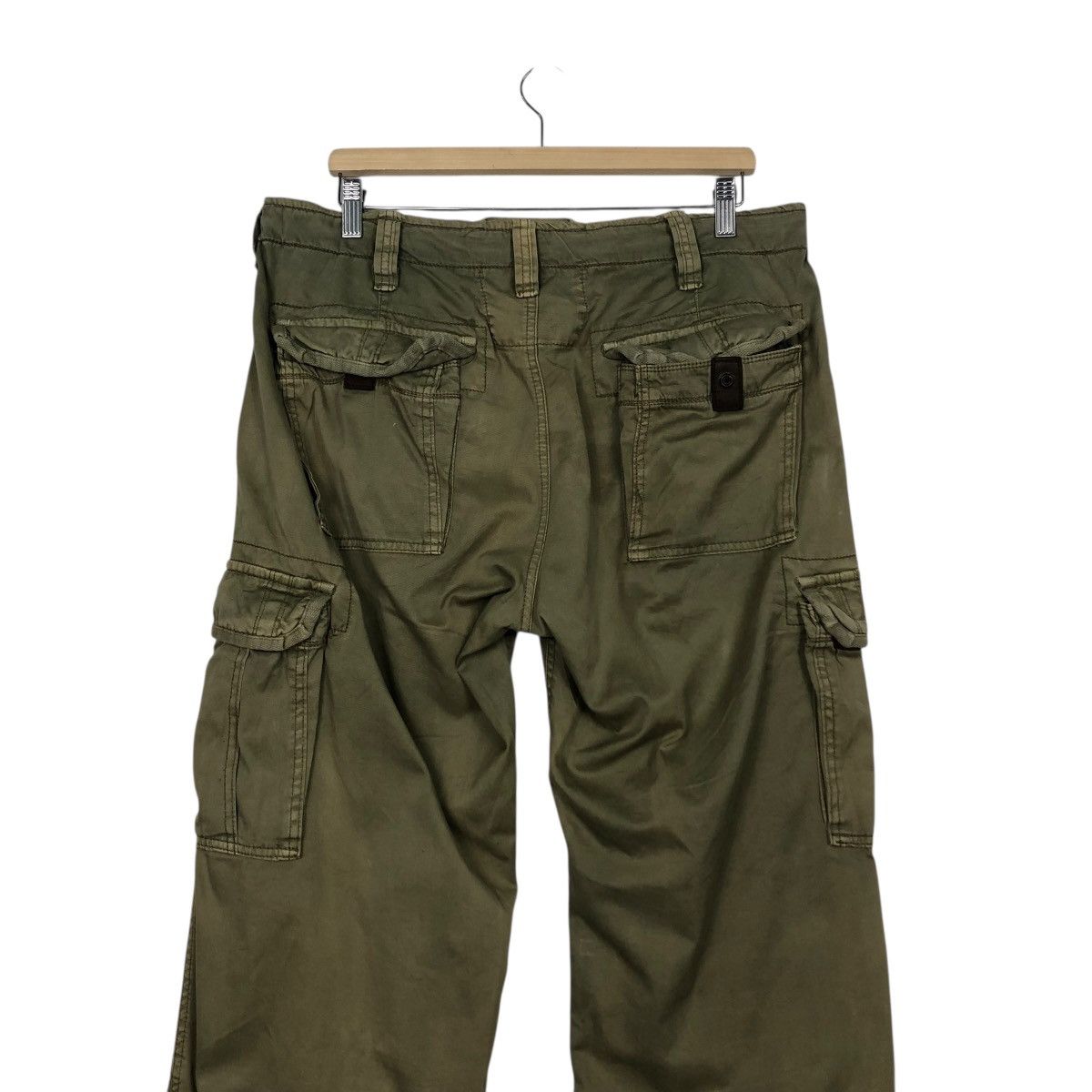 Japanese Brand 🔥TACTICAL PARACHUTE BIKER PANTS UTILITY MULTI POCKET ABECROM Size US 34 / EU 50 - 10 Thumbnail