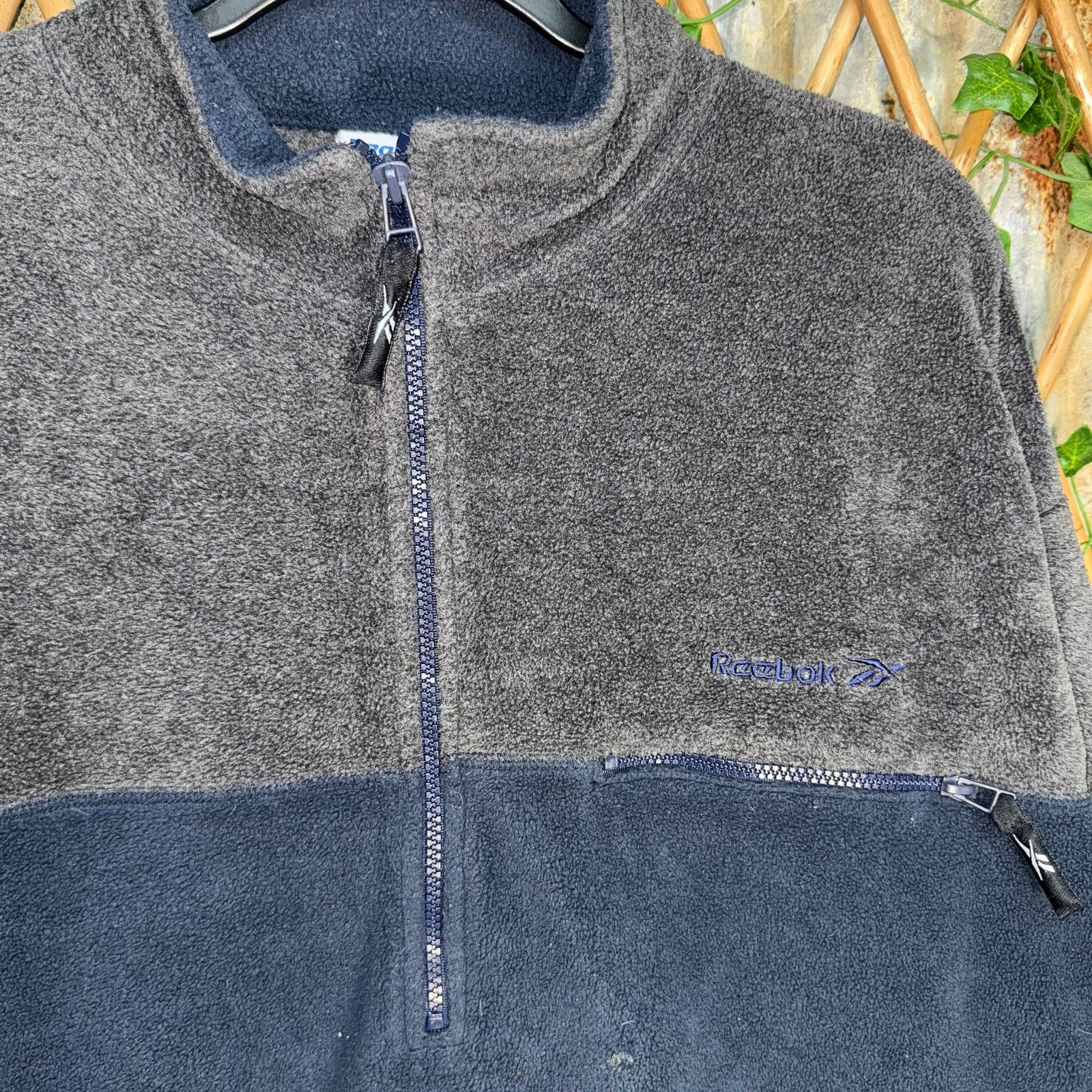 Reebok Vintage Y2K reebok 2000s embroider 1/2 zip fleece sweatshirt Size US L / EU 52-54 / 3 - 2 Thumbnail