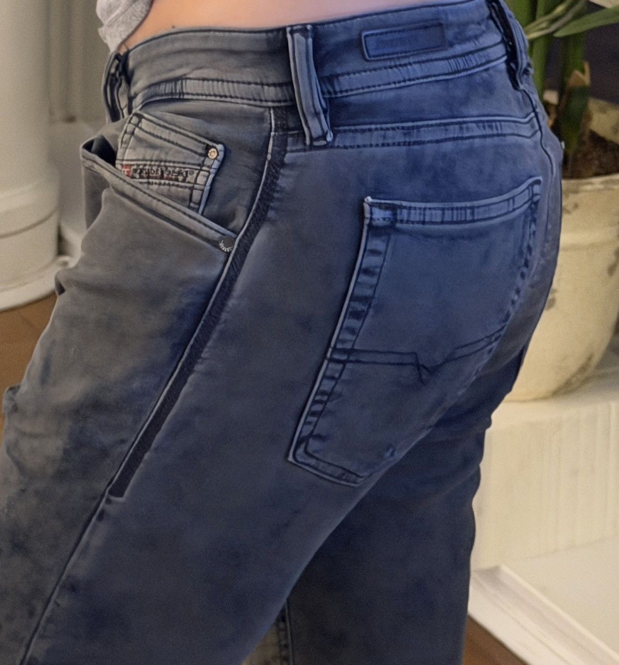 Diesel Diesel Spender Denim Sweat Pants Size US 30 / EU 46 - 1 Thumbnail