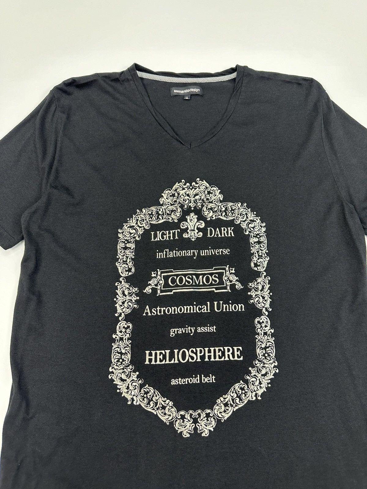 semanticdesign Semantic Design Cosmos Vneck TShirt A634 Size US M / EU 48-50 / 2 - 2 Thumbnail