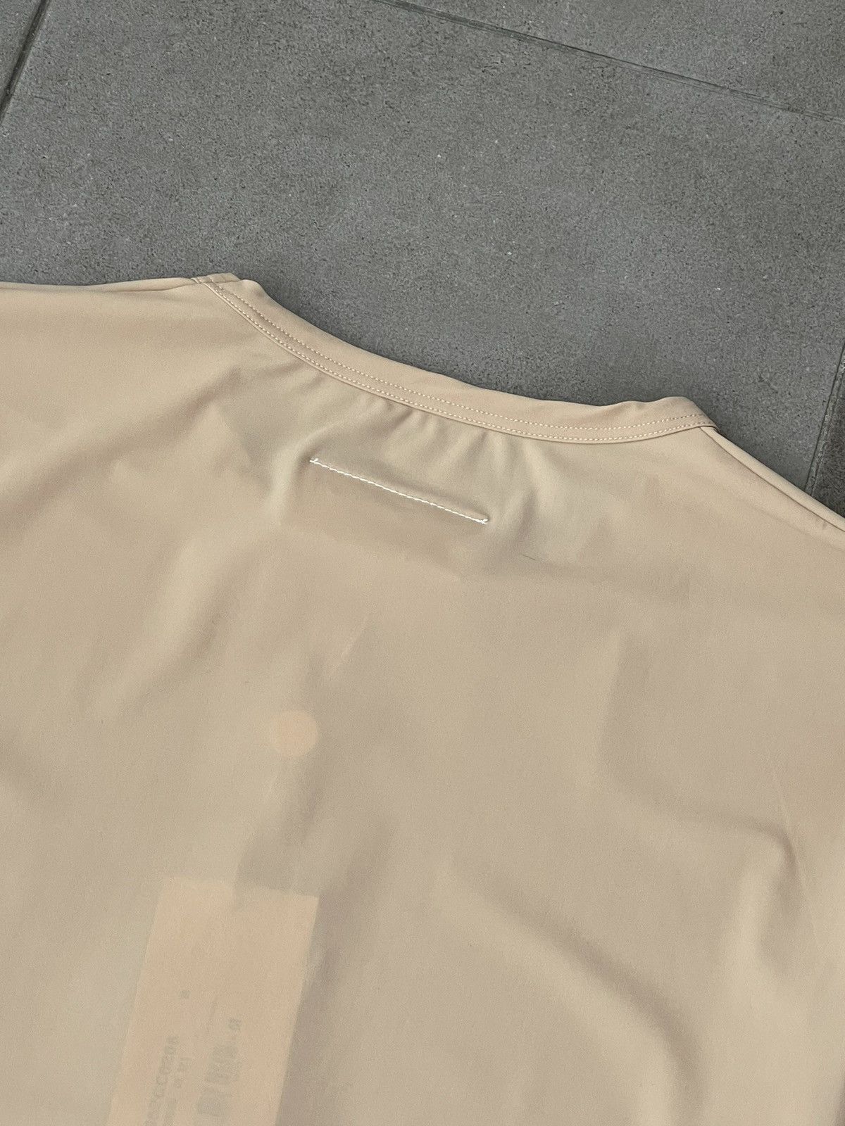 Maison Margiela !DS! SS23 Maison Margiela Printed Logo Beige Long Sleeve Size L / US 10 / IT 46 - 17 Thumbnail