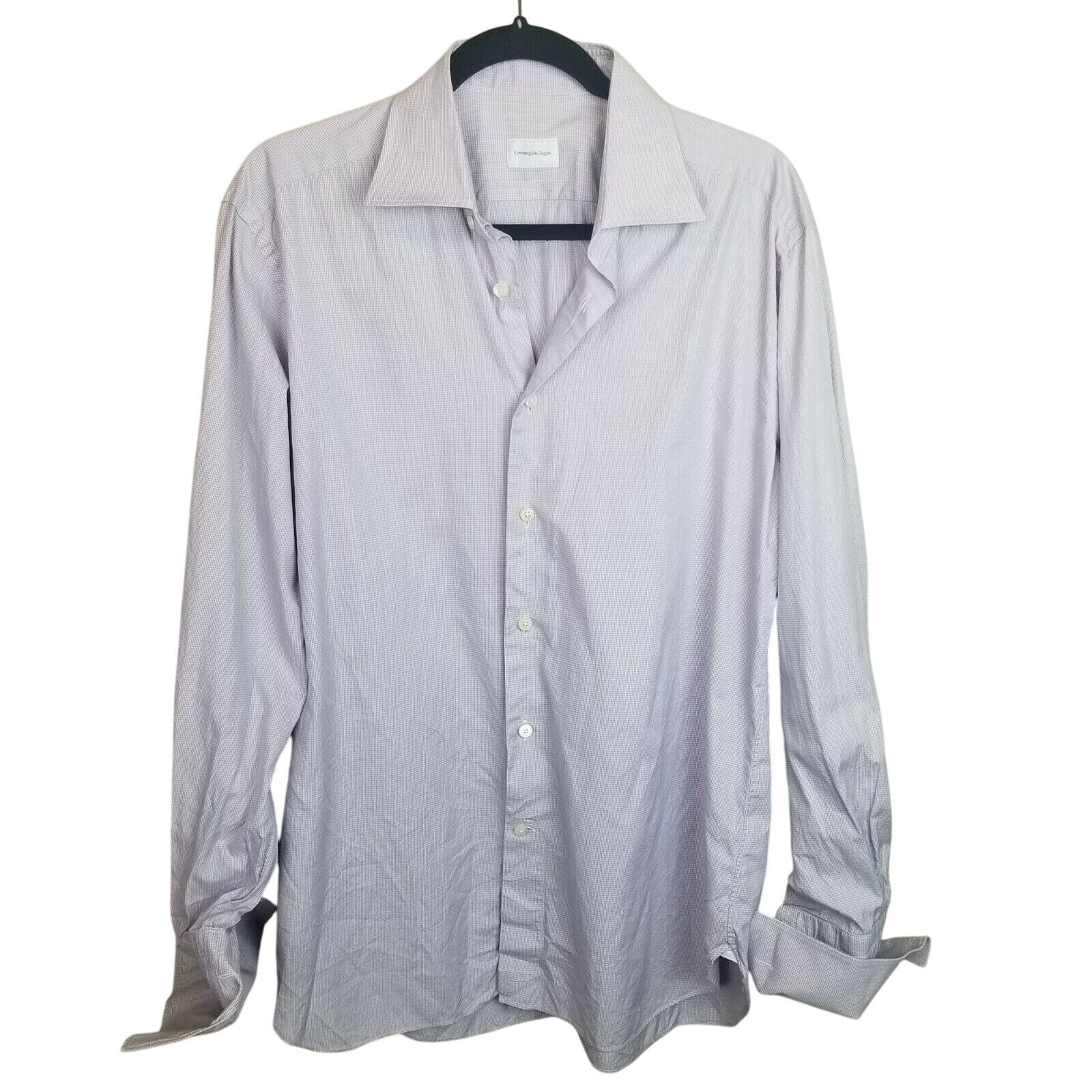Ermenegildo Zegna Ermenegildo Zegna Mens Dress Shirt Sze 42R Boardroom Luxury Size US L / EU 52-54 / 3 - 1 Thumbnail