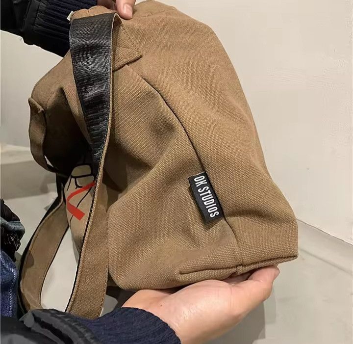 Japanese Brand Casual Canvas Crossbody Bag Size ONE SIZE - 6 Thumbnail