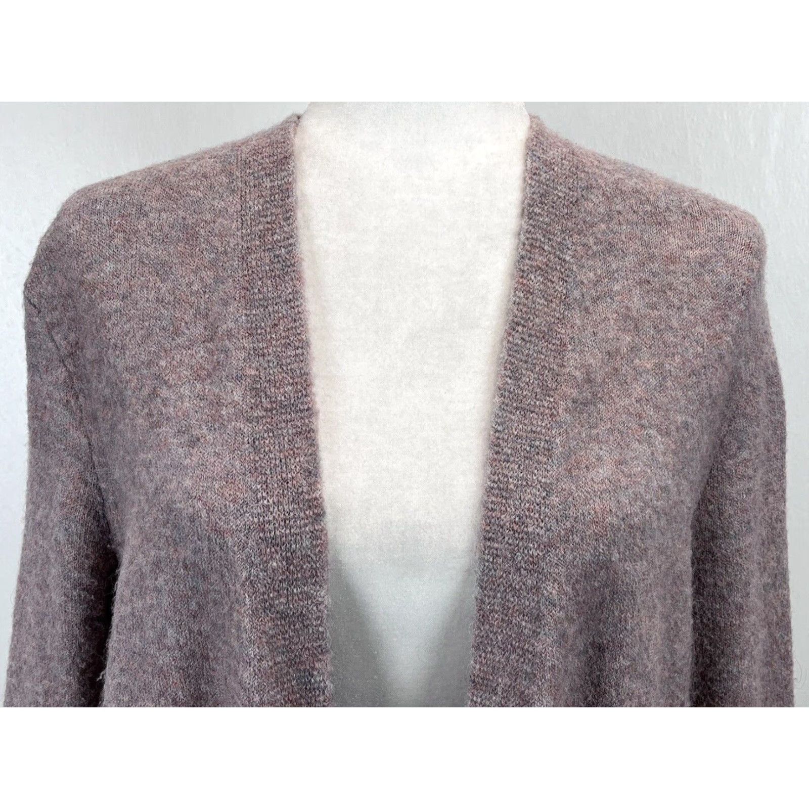 Madewell Madewell Kent Cardigan Sweater Womens Small Lavender Grey Merino Blend Long Sleeve Size S / US 4 / IT 40 - 5 Thumbnail
