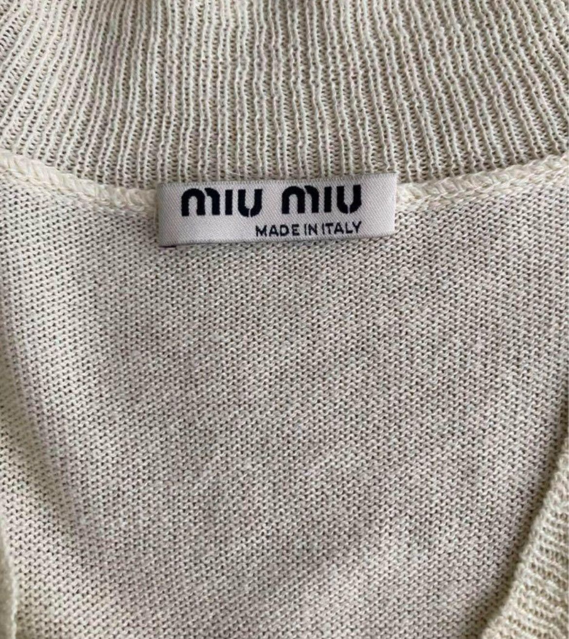 トップス 2005SS Miu Miu Knit Vest Gilet archive 05ss Miu Miu Knit Vest Gilet archive